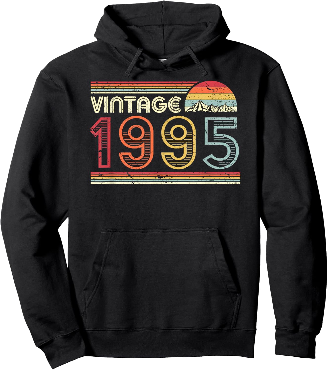 1995 Vintage Shirt, Birthday Gift . Retro Style Hoodie - Hoodie | Black