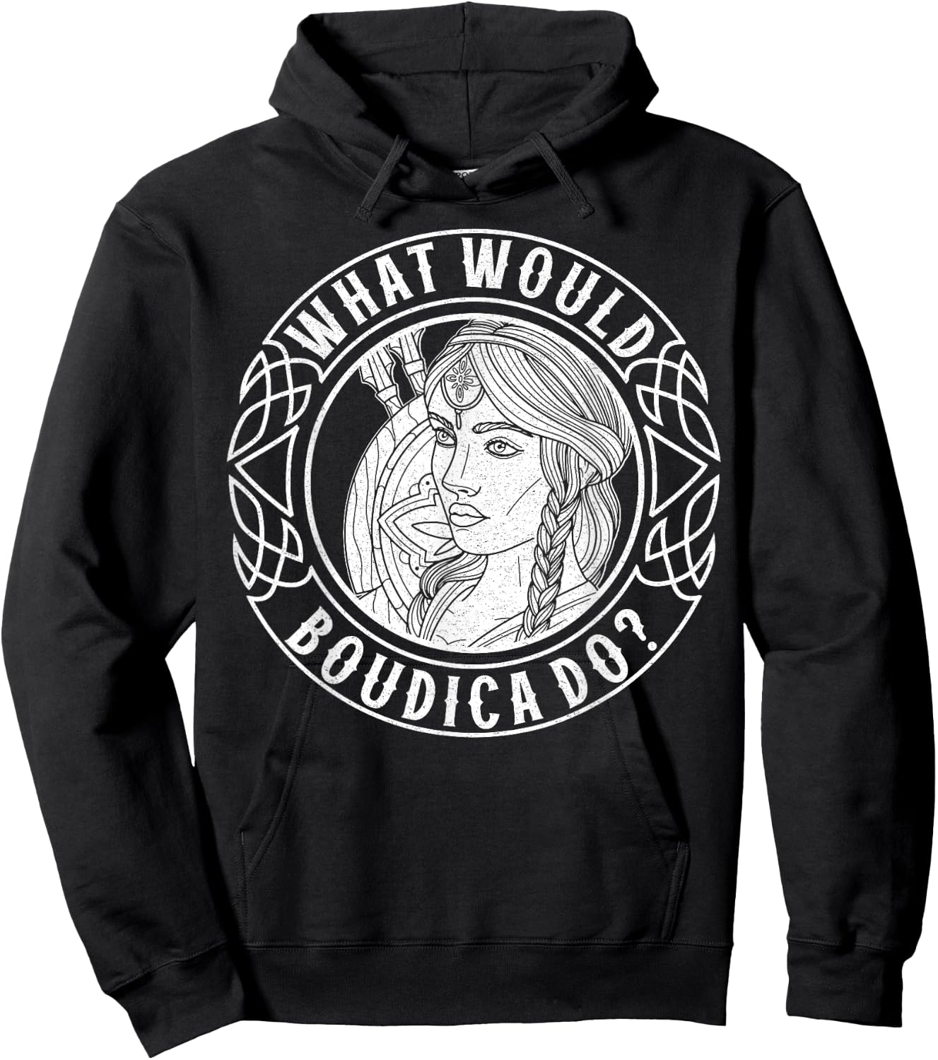 Boudica Irish Britain national souvenir ancestry Norse Hoodie - Hoodie | Black