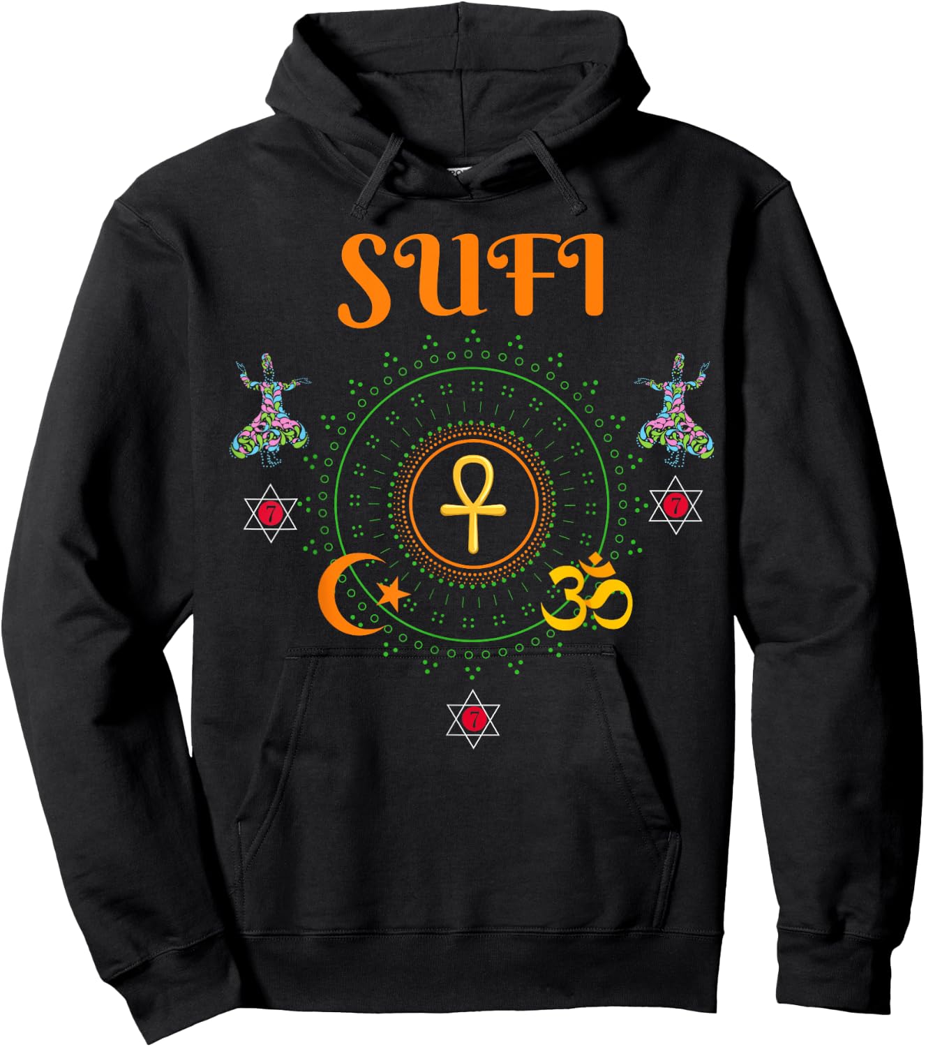 Sufi - Senegal Master, Moorish American Gift Hoodie - Hoodie | Black