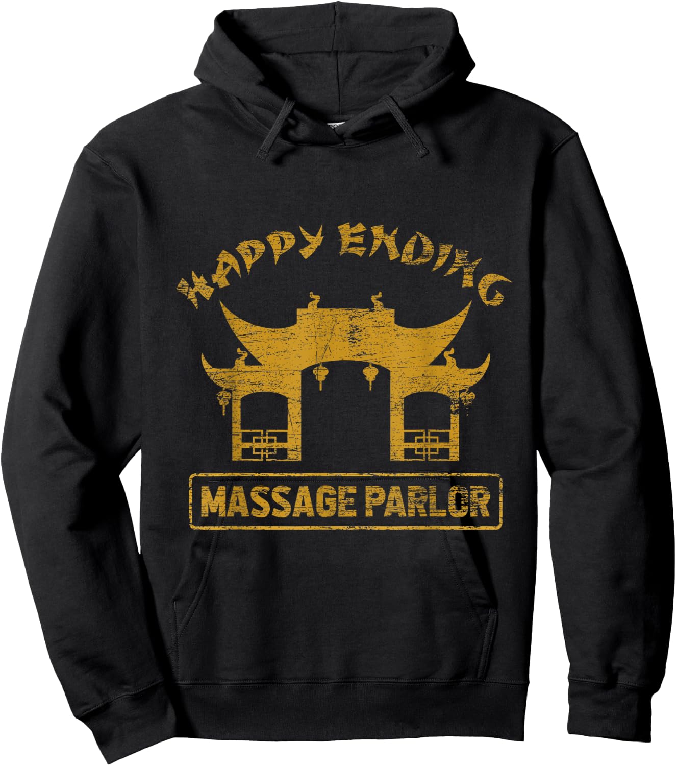 Happy Ending Massage Parlor Pattaya Ladyboy Thailand Hoodie - Hoodie | Black