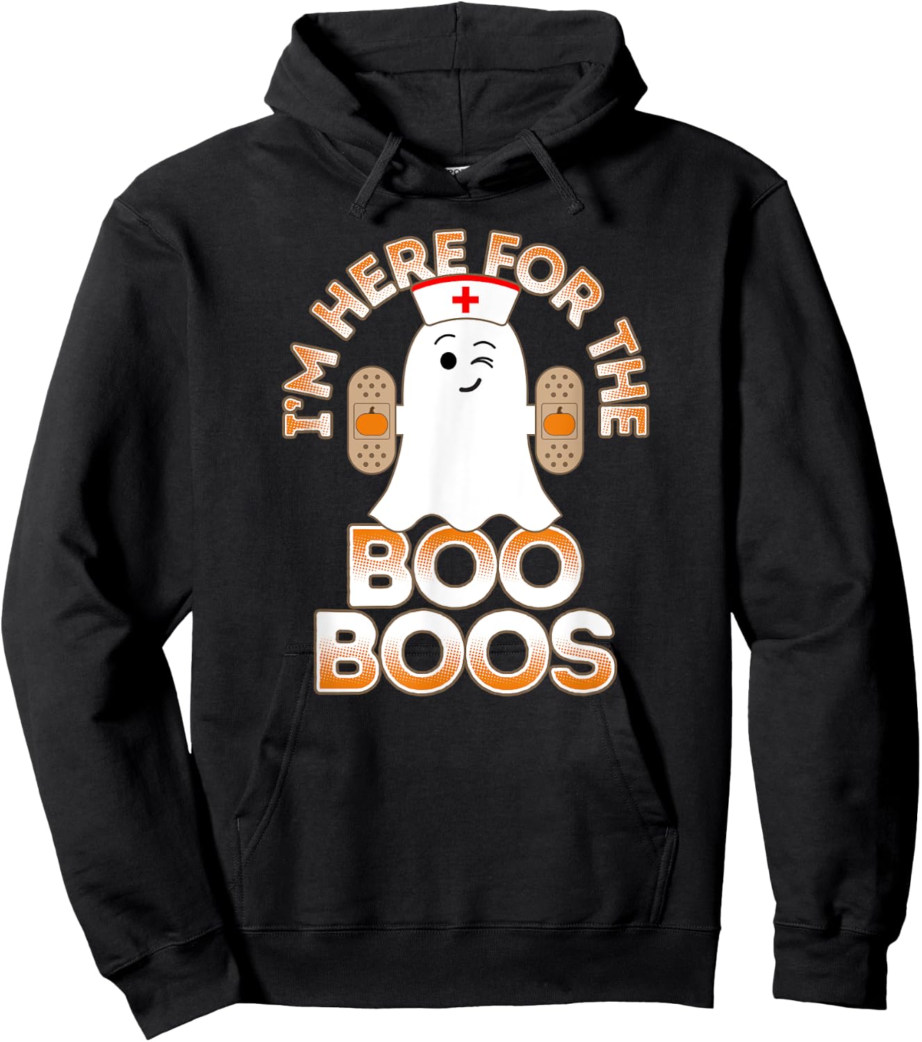 Nurse Halloween Shirt For Nurses I'm Here For the Boo Boos Hoodie - Hoodie | Black
