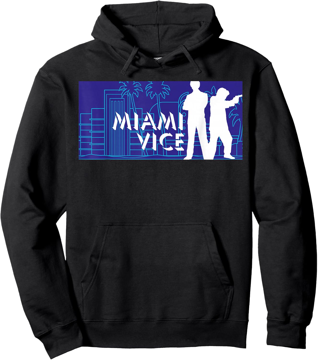 Miami Vice Classic Billboard Hoodie - Hoodie | Black