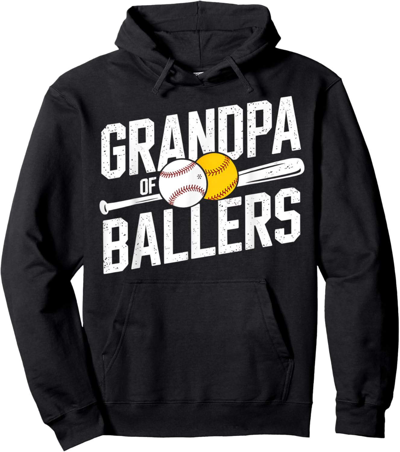 Grandpa of Ballers Sports Enthusiast Hoodie - Hoodie | Black