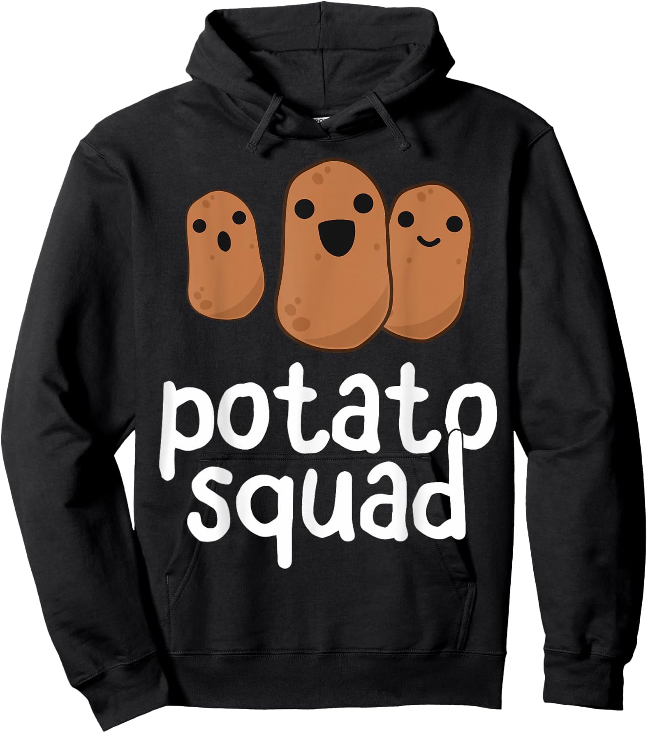 Potato Squad - Funny Potato Shirt, Potatoes Vegetarian Gift Hoodie - Hoodie | Black