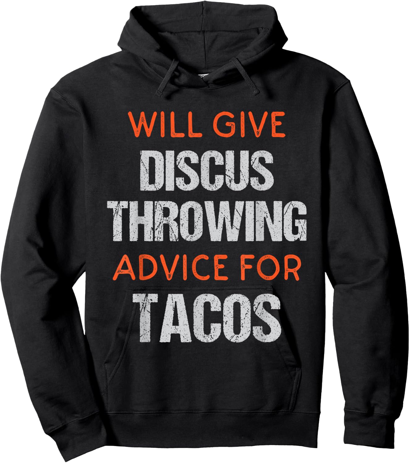 Track Field Events Throwing Humor | Funny Discus Thrower Hoodie - Hoodie | Black