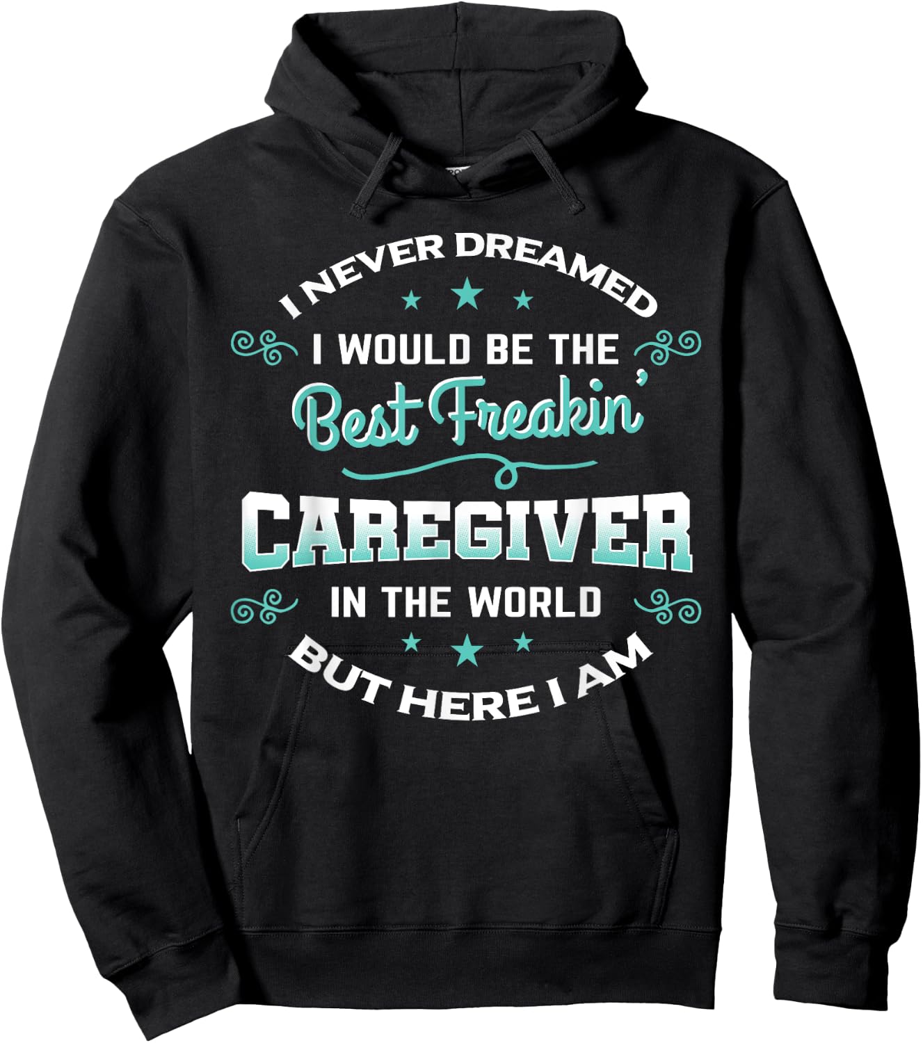 Caregiver Shirt Caregiving Nurse Assitance Carer Gift Hoodie - Hoodie | Black
