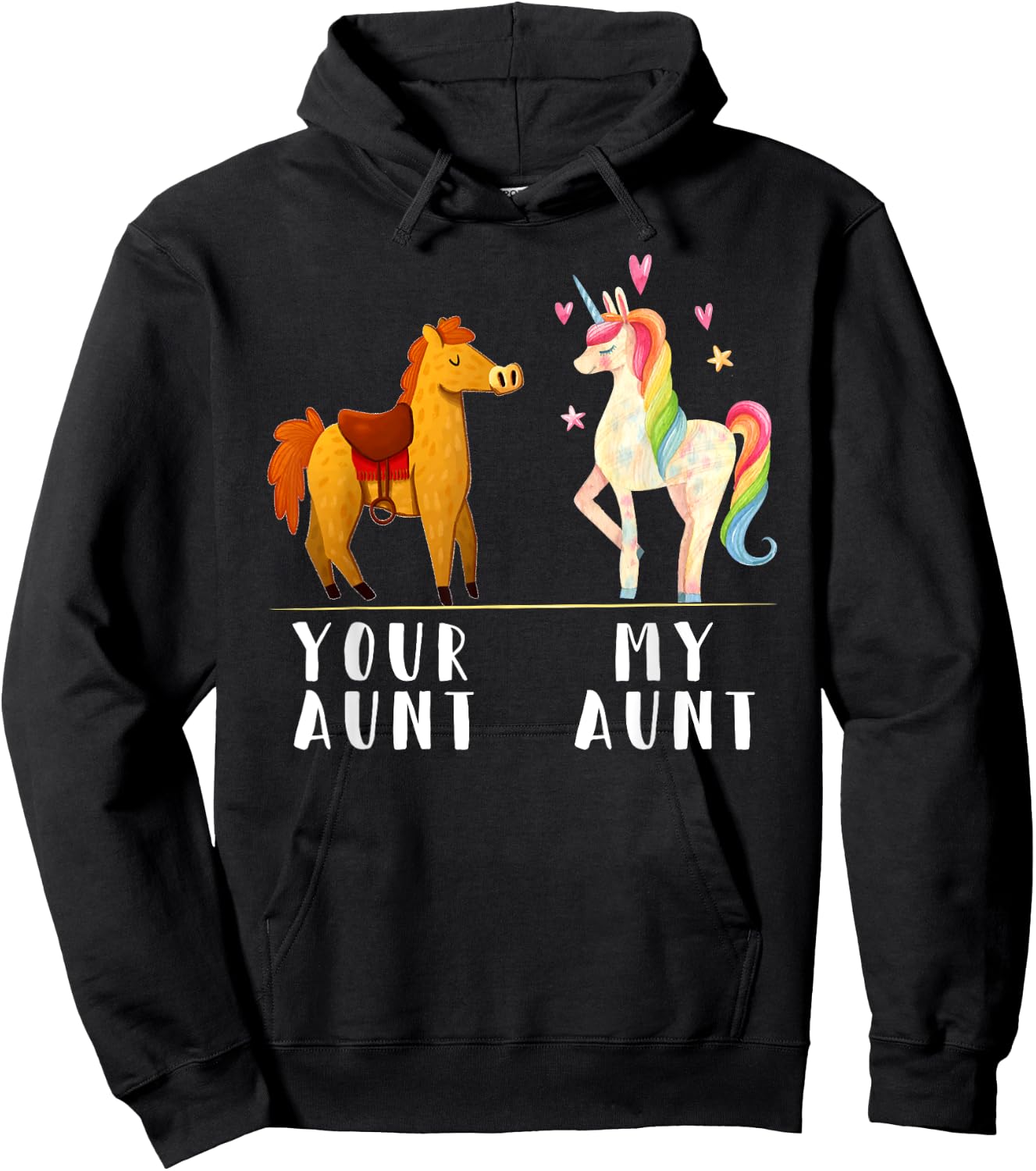 Your Aunt My Aunt Shirt - My Aunt Loves Me Hoodie - Hoodie | Black