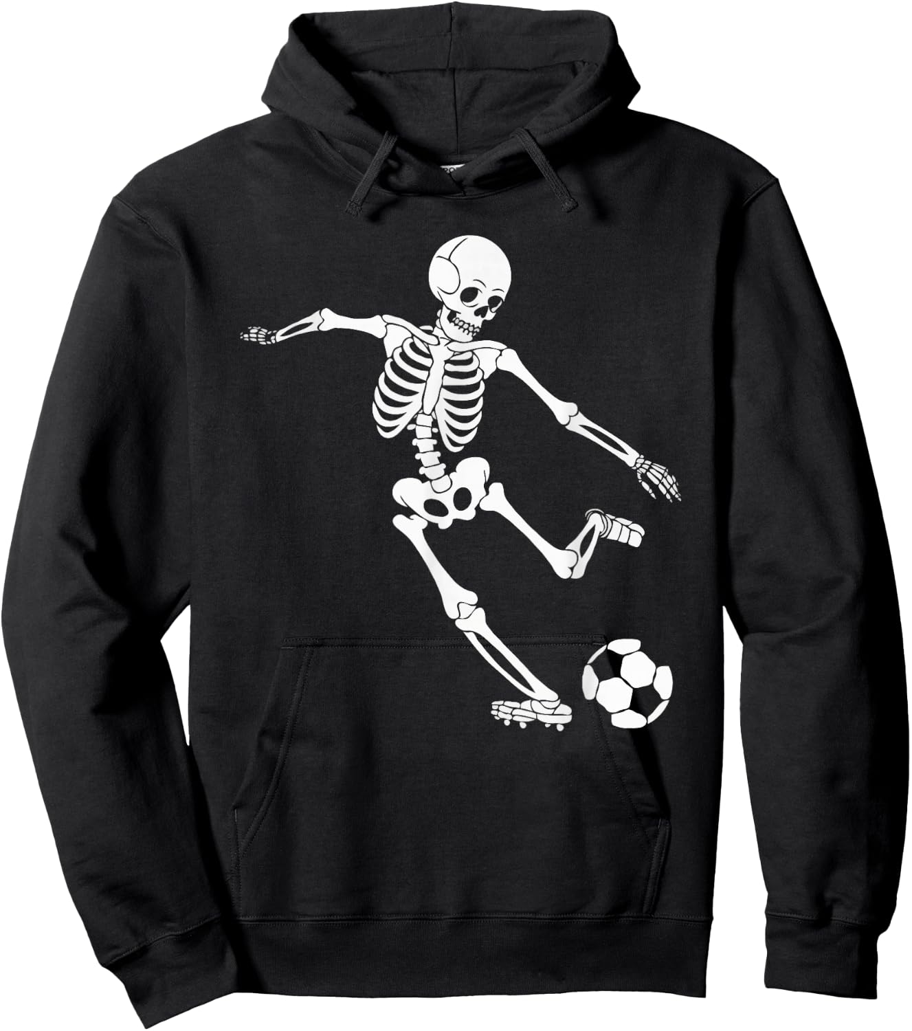 Soccer Skeleton Halloween Men Boys Soccer Player Halloween Hoodie - Hoodie | Black