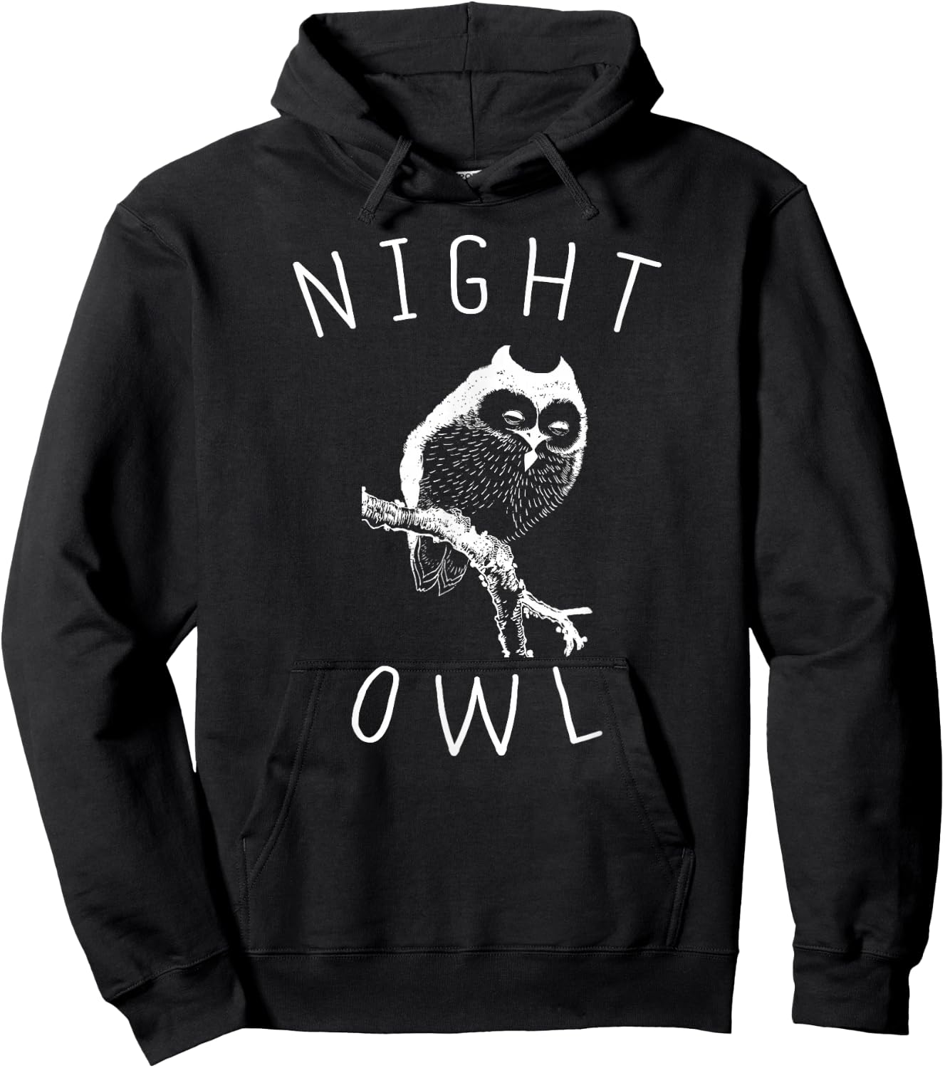 Night Time Gift, Night Owl Hoodie - Hoodie | Black
