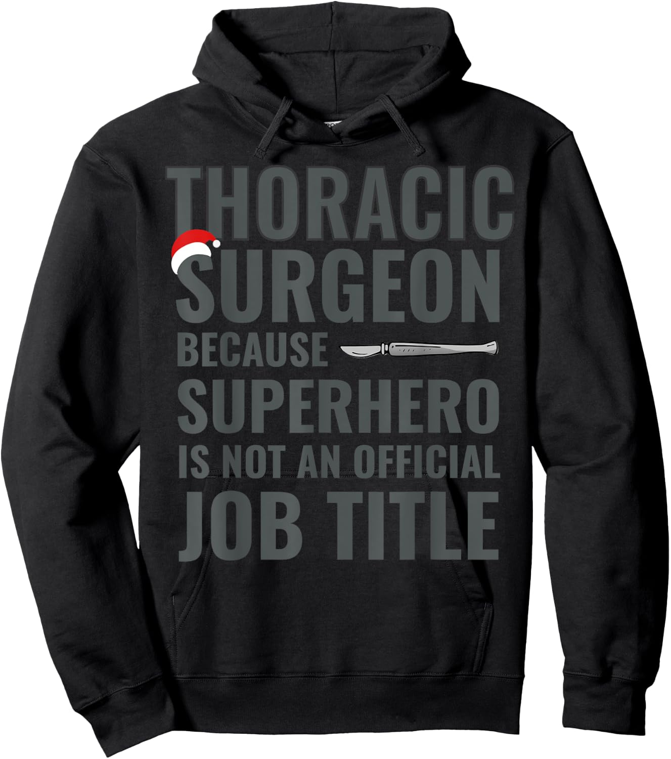 Thoracical Surgeon Superhero Scalpel Gift Docs Hoodie - Hoodie | Black