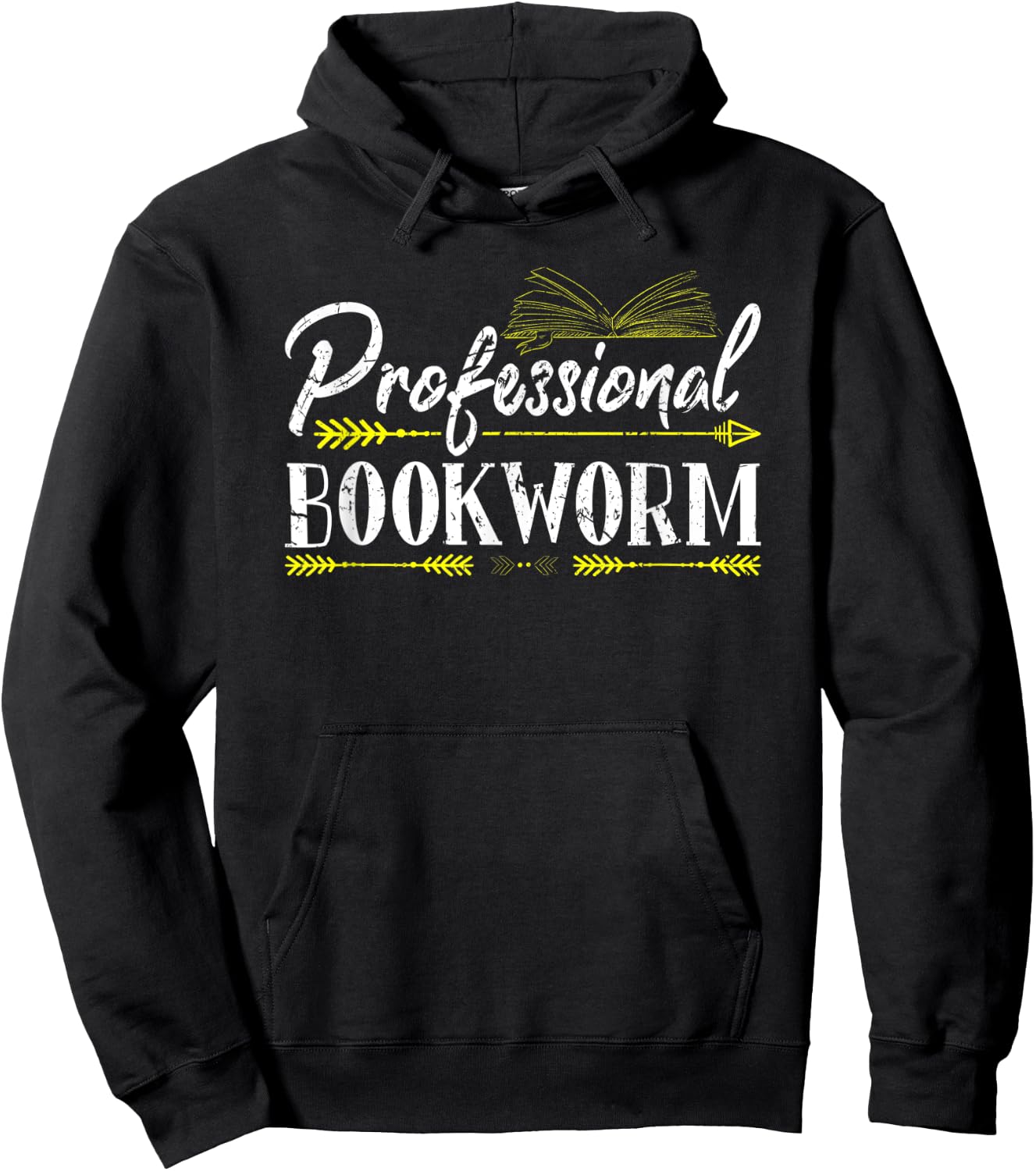 Professional Bookworm Funny Birthday Christmas Gifts Readers Hoodie - Hoodie | Black