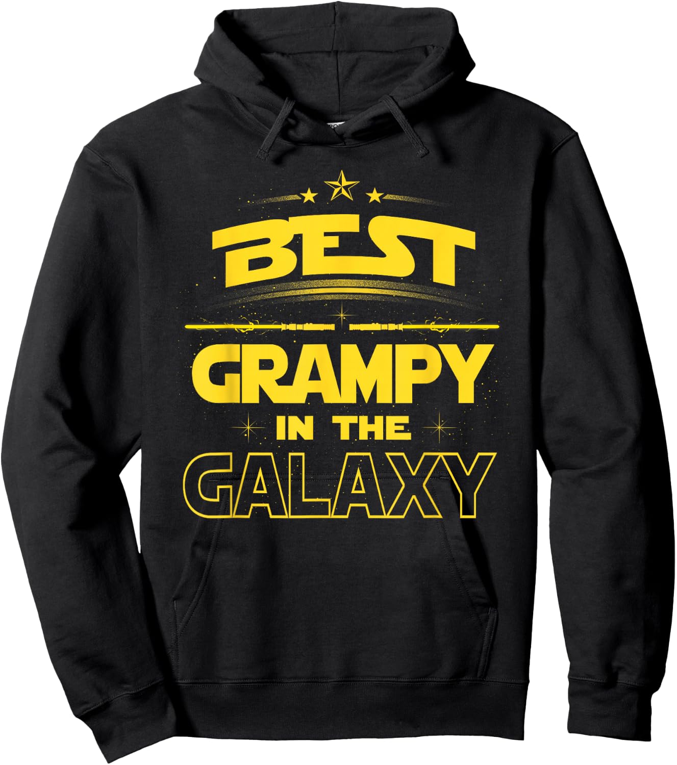 Best Grampy in the Galaxy Shirt Fathers Day Gift, Grampy Hoodie - Hoodie | Black