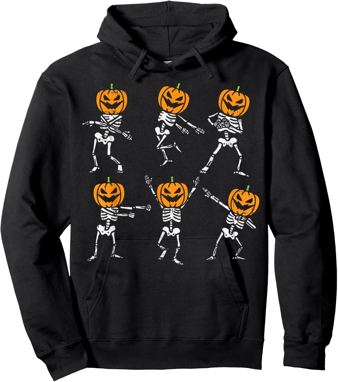 Dancing Pumpkin Skeletons Dab Yeet Floss Halloween Kids Boys Hoodie - Hoodie | Black
