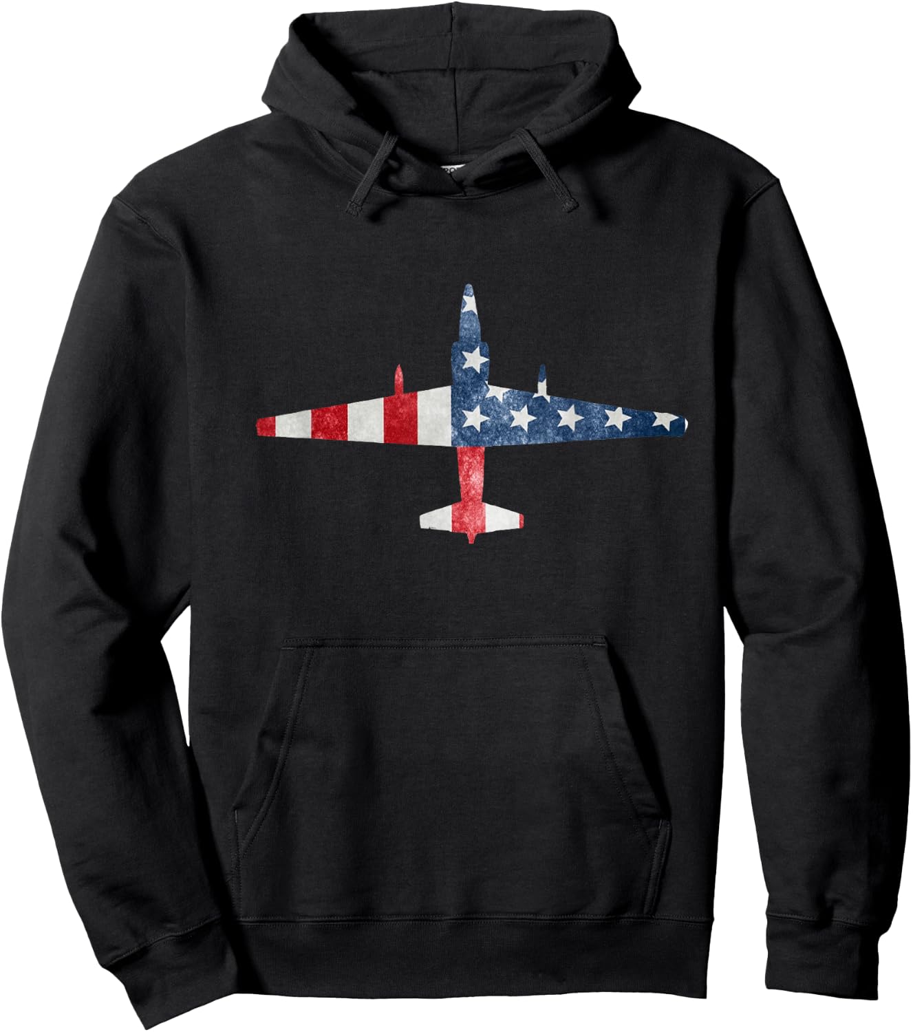 U-2 Dragon Lady Spy Plane American Flag Military Hoodie - Hoodie | Black