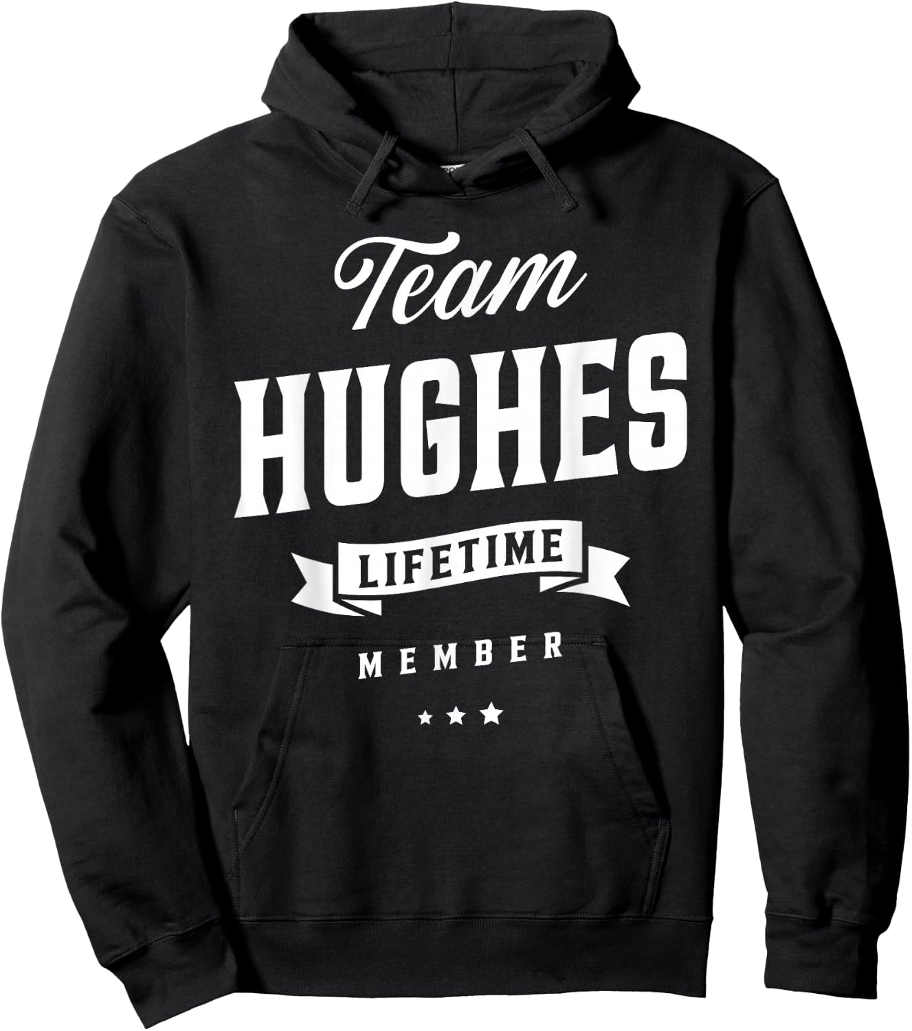Team Hughes Lifetime Member Family Matching Hoodie - Hoodie | Black