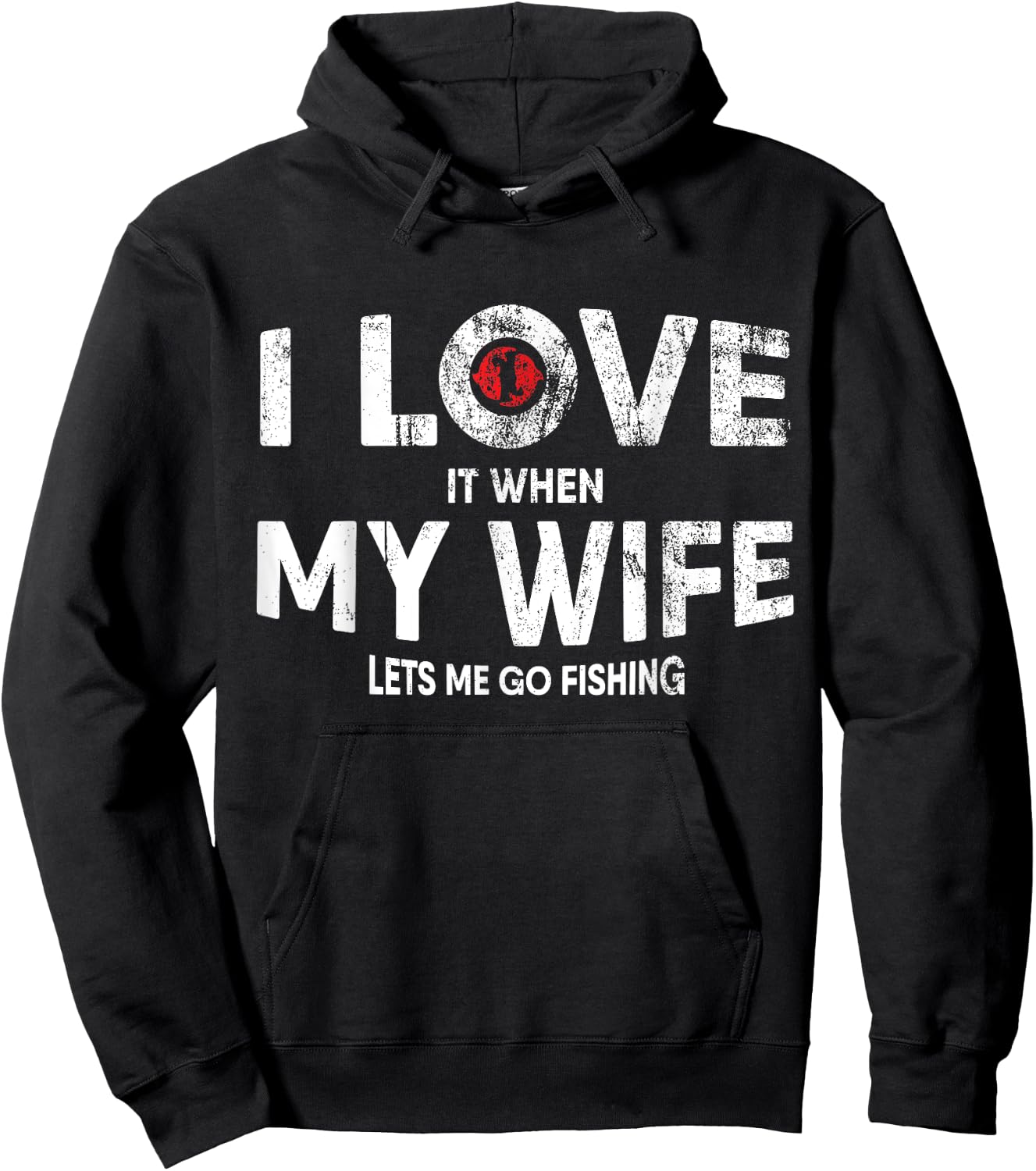 Funny Fishing Rod Quote Design for Fisherman Father Hoodie - Hoodie | Black