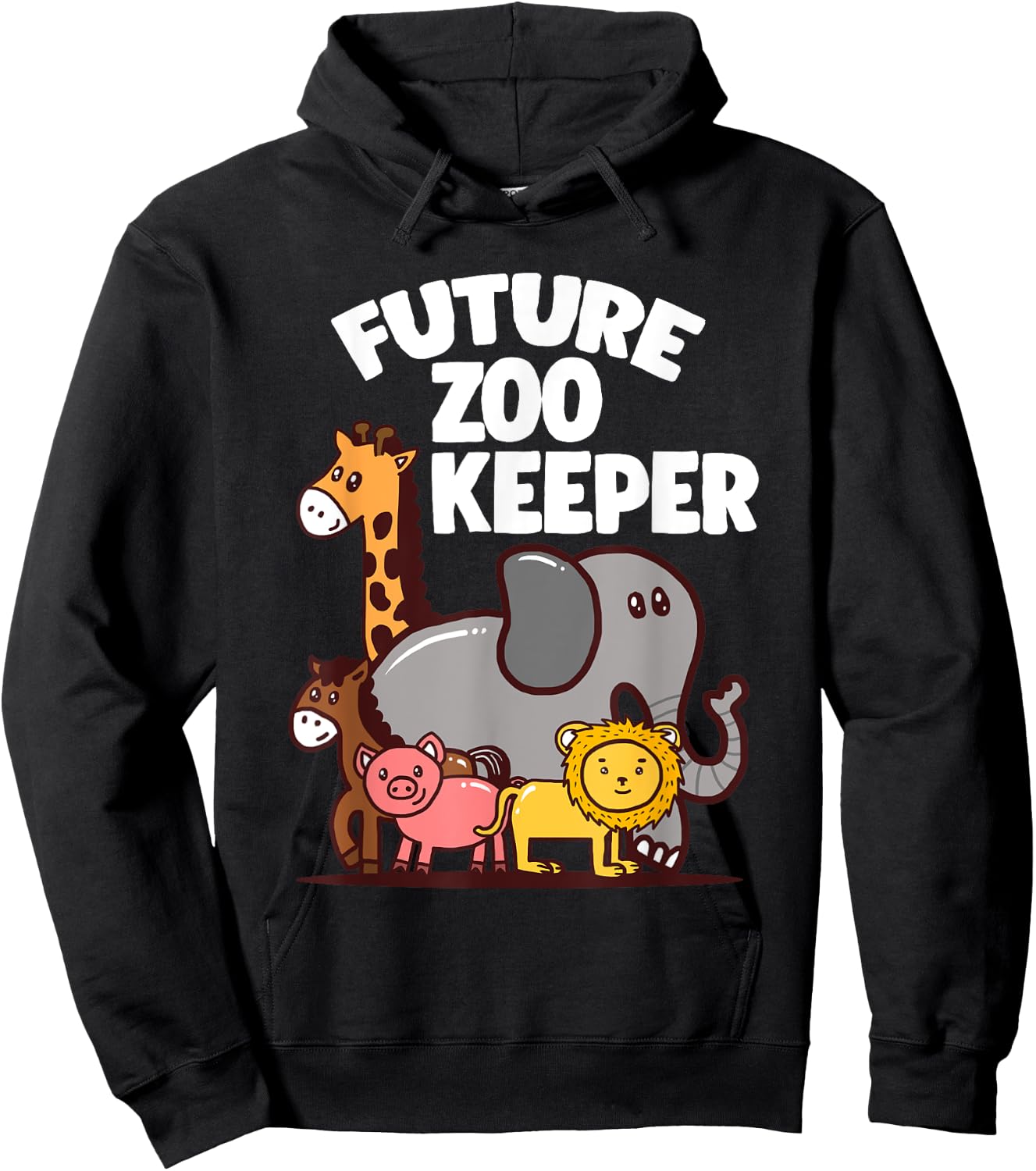 Future Zookeeper Safari Children Birthday Party Gift Hoodie - Hoodie | Black