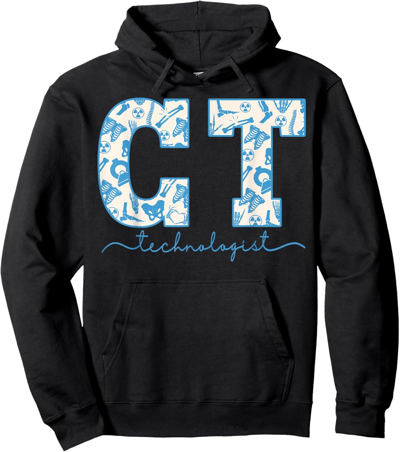 Skeleton CT Technologist CAT Scan Tech Radiology Department Hoodie - Hoodie | Black