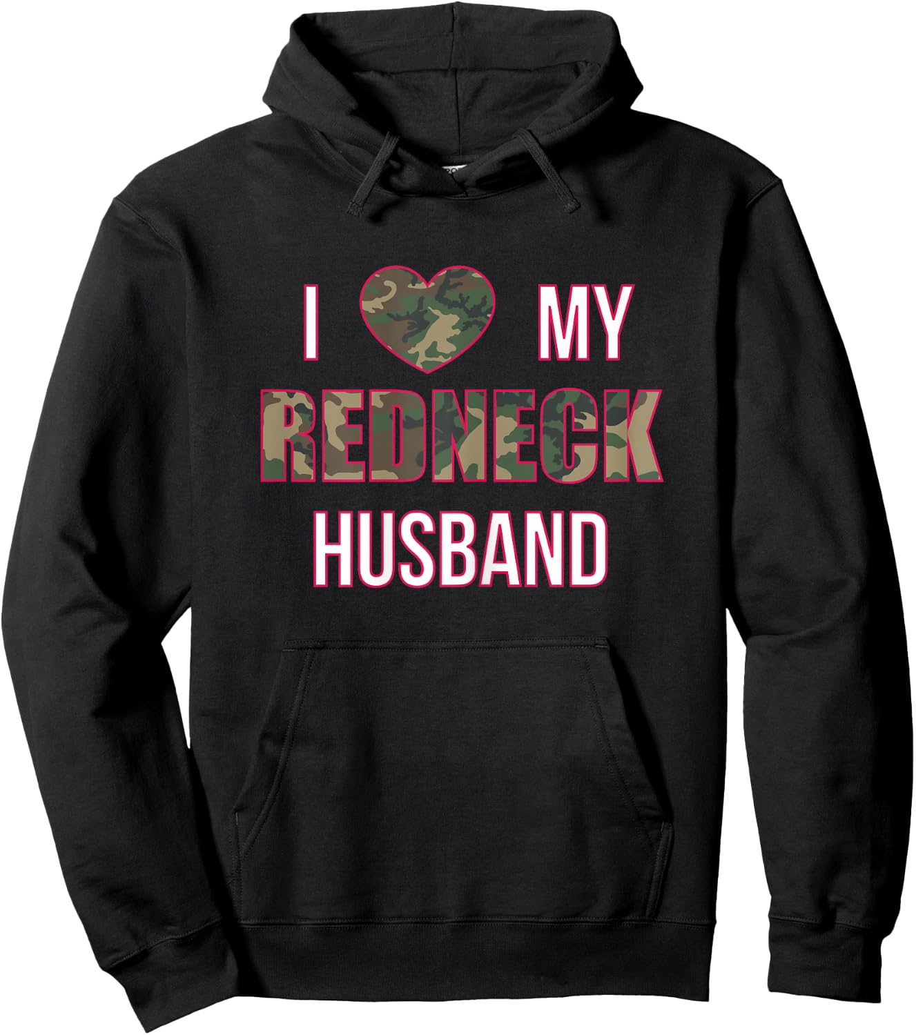 Redneck Husband & Wife Matching Couple Shirts - Cool Outfits Hoodie - Hoodie | Black
