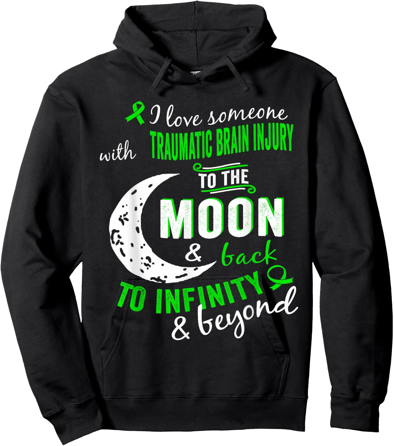 Traumatic Brain Injury Awareness Shirt Hoodie - Hoodie | Black