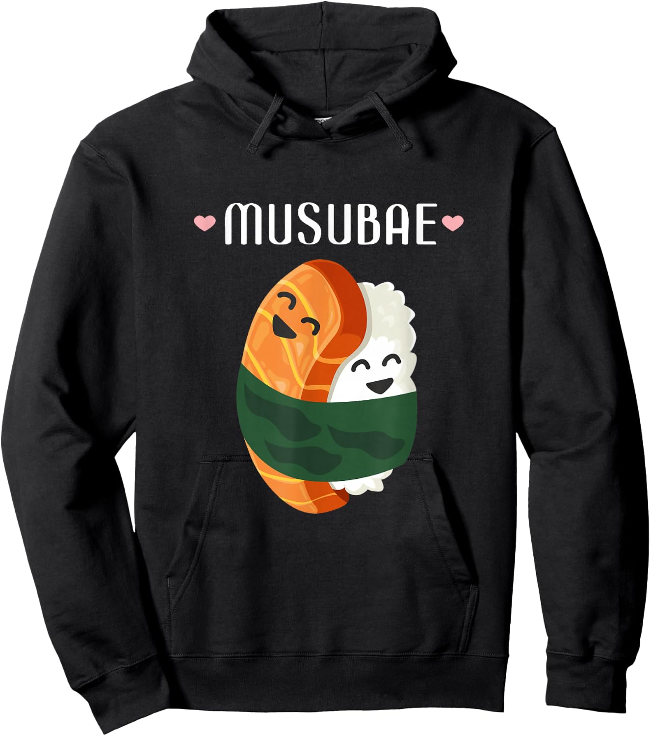 Musubi Hawaiian Food Pun Musubae Humor Japan Hoodie - Hoodie | Black
