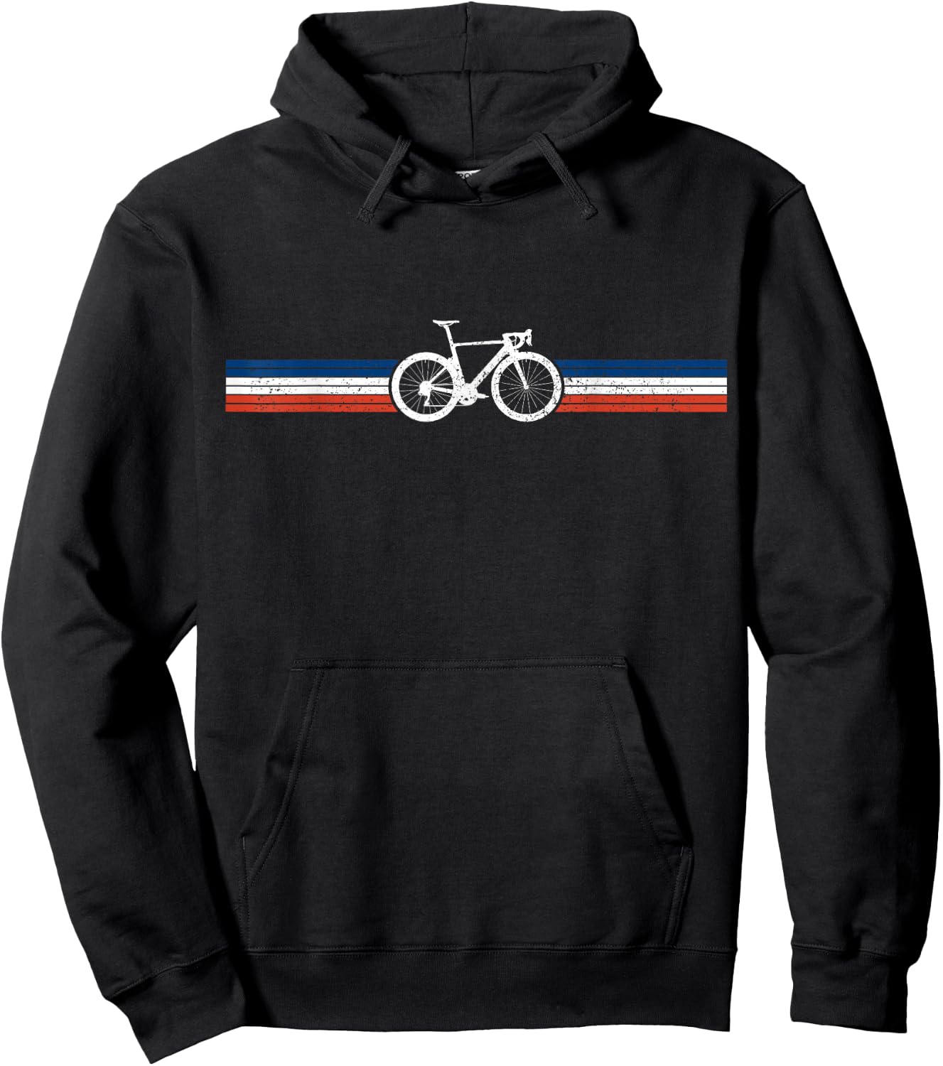 Bicycle France Flag Road Bike Cyclist Hoodie - Hoodie | Black