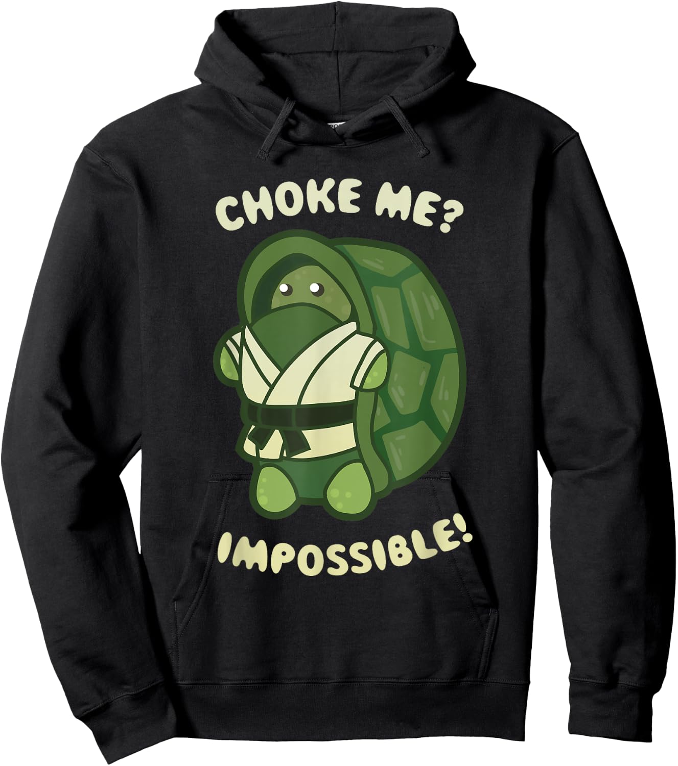 Funny Turtle Reptile -Brazilian Jiu-Jitsu, MMA, BJJ T- Shirt Hoodie - Hoodie | Black