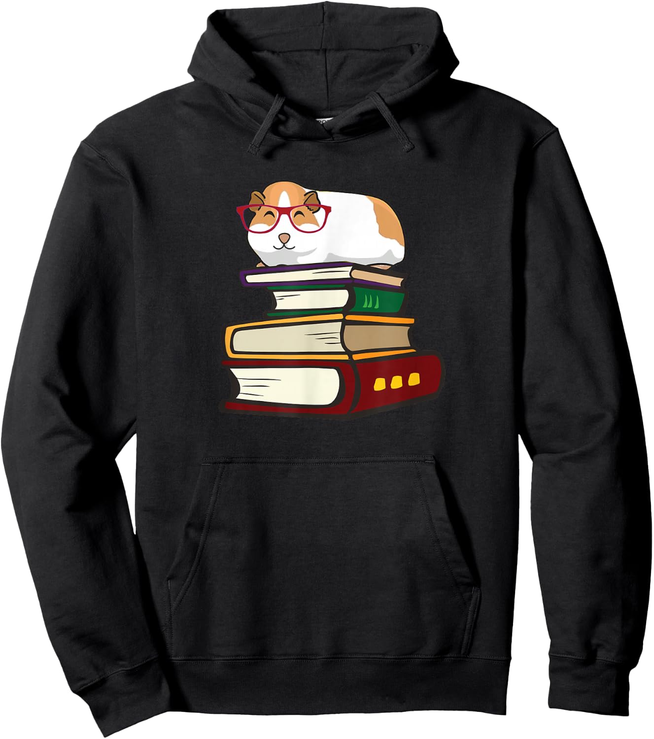 Cute Reading Books Merch Girls & Boys Guinea Pig Lover Hoodie - Hoodie | Black