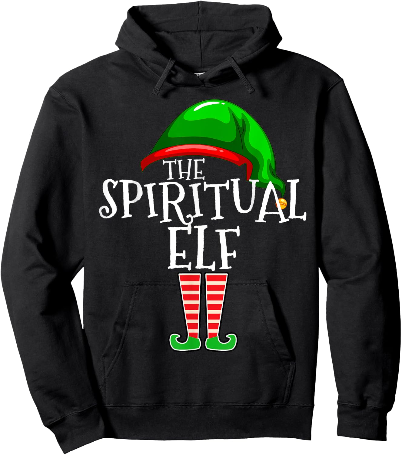 Spiritual Elf Group Matching Family Christmas Gift Outfit Hoodie - Hoodie | Black