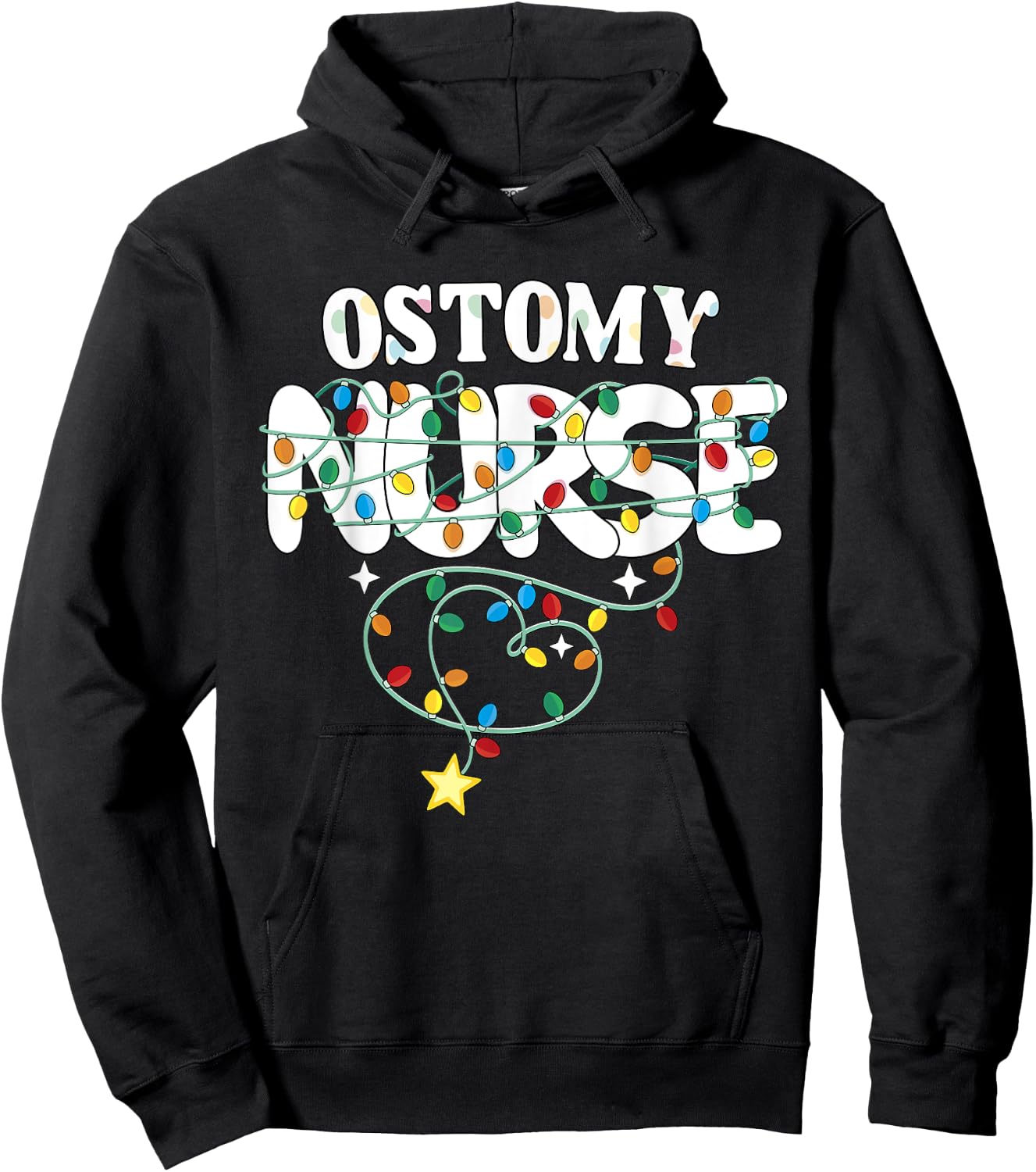 Ostomy Nurse Christmas Stoma Nursing NP RN Squad Hoodie - Hoodie | Black