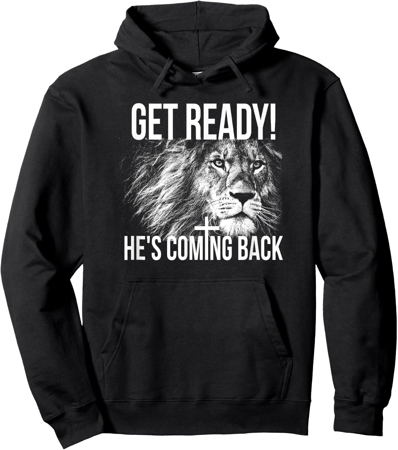 Christian Shirts , He's Coming Back T Shirts Hoodie - Hoodie | Black