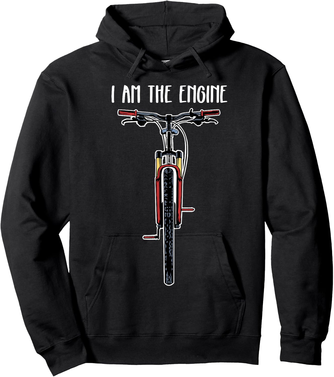 Funny Bicycle I Am The Engine Small Hoodie - Hoodie | Black