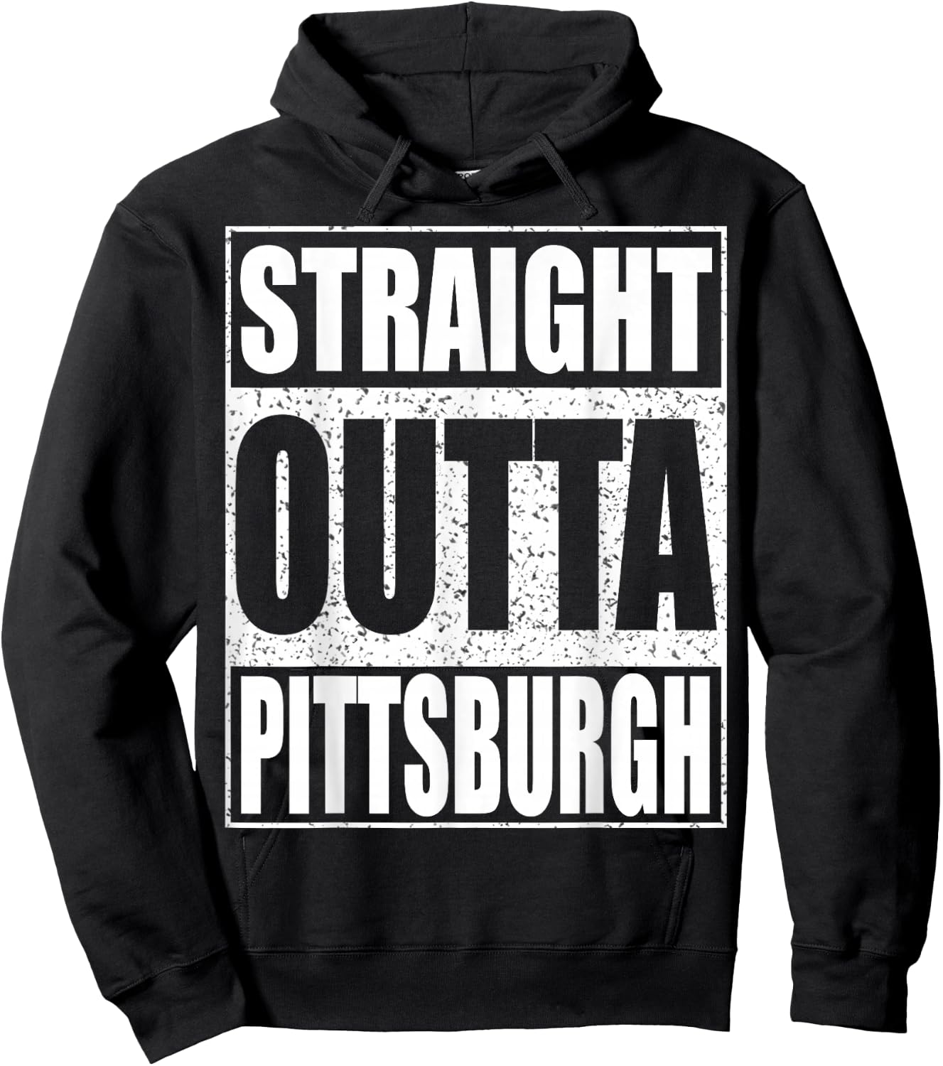 Straight Outta Pittsburgh Shirt Pennsylvania State Hoodie - Hoodie | Black
