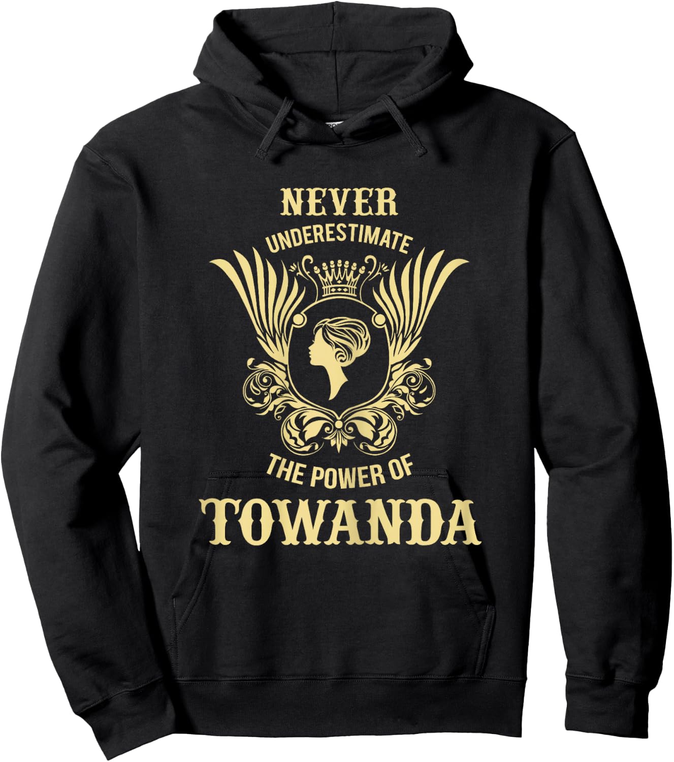 Inked Creation - Never Underestimate The Power Of Towanda Hoodie - Hoodie | Black