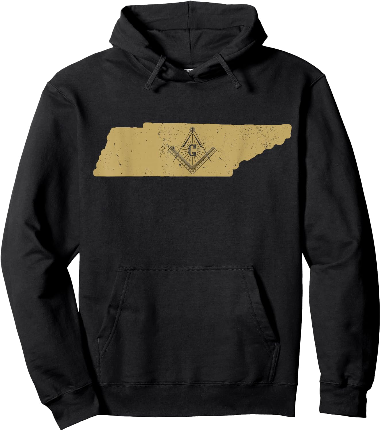 Tennessee Freemason T Shirt With Masonic Symbols Hoodie - Hoodie | Black