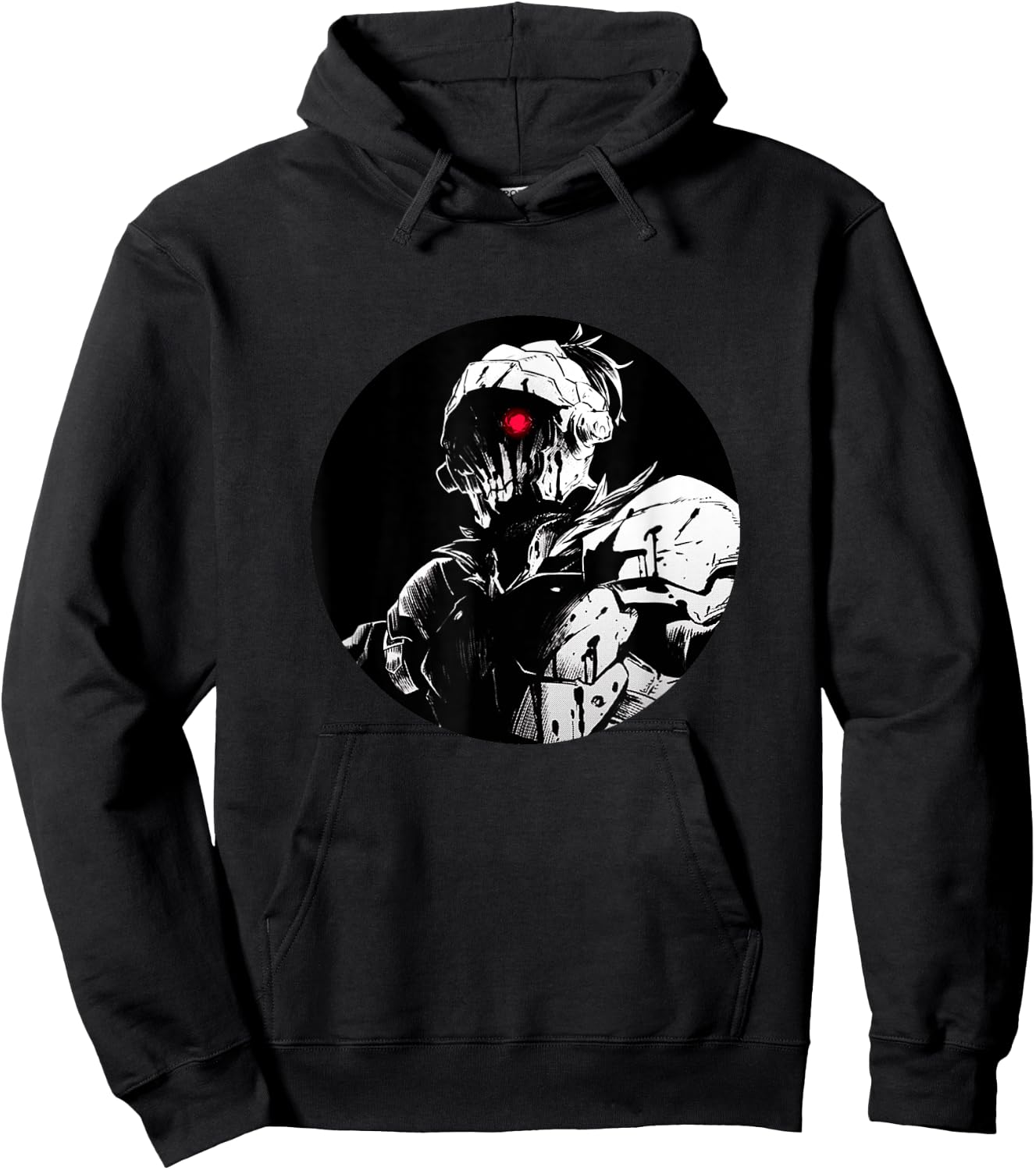 Dark Fantasy Anime Manga Angry Red Eye Slayer Hoodie - Hoodie | Black