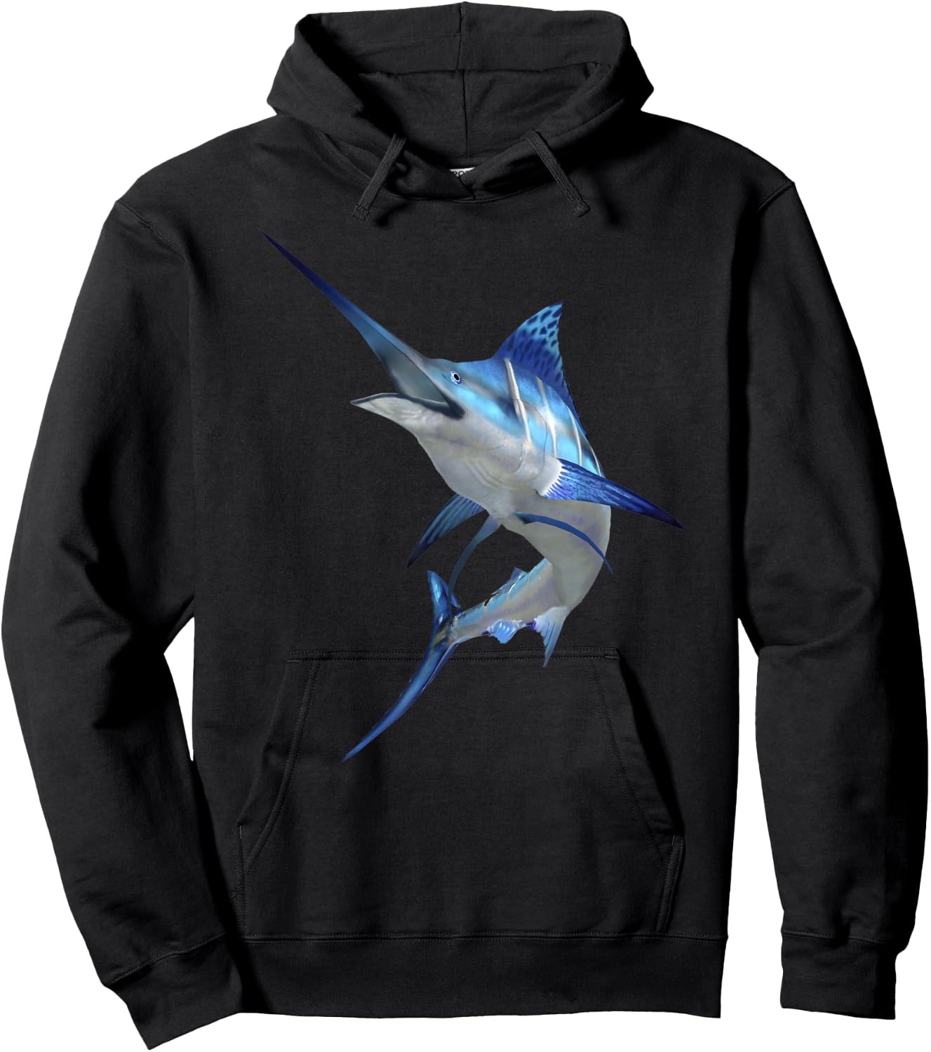 Beautiful Marlin Fish Nautical Fishing Marine Wildlife Hoodie - Hoodie | Black