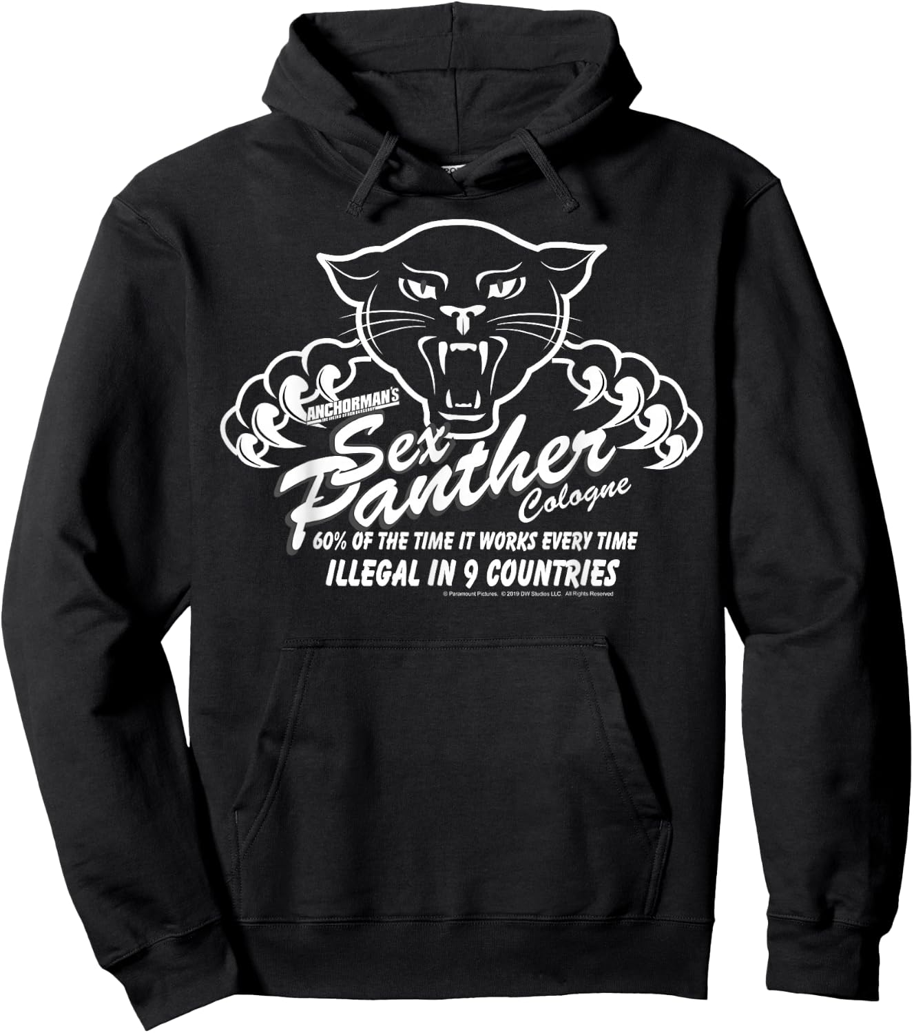 Anchorman Sex Panther Cologne Illegal in 9 Countries Hoodie - Hoodie | Black