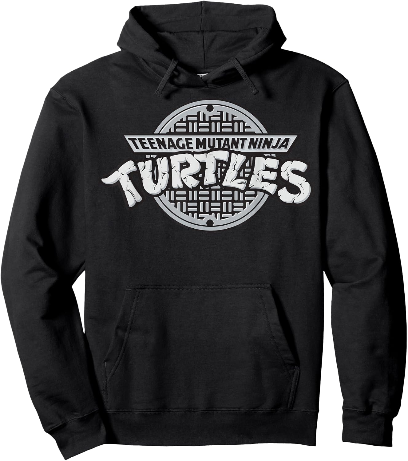 Teenage Mutant Ninja Turtles TMNT Sewer Logo -Shirt Hoodie - Hoodie | Black