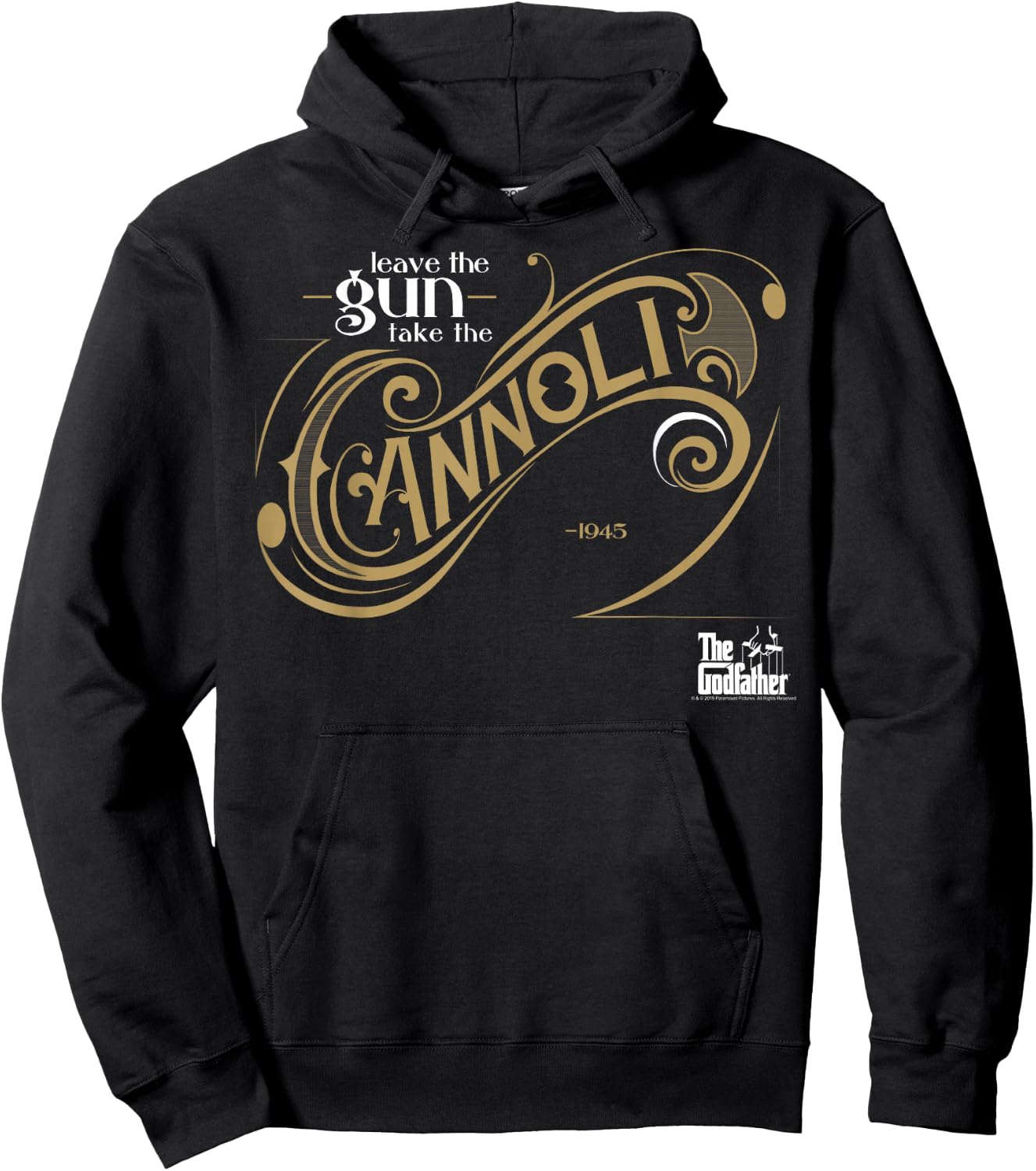 The Godfather Leave The Gun Take The Cannoli Small Hoodie - Hoodie | Black