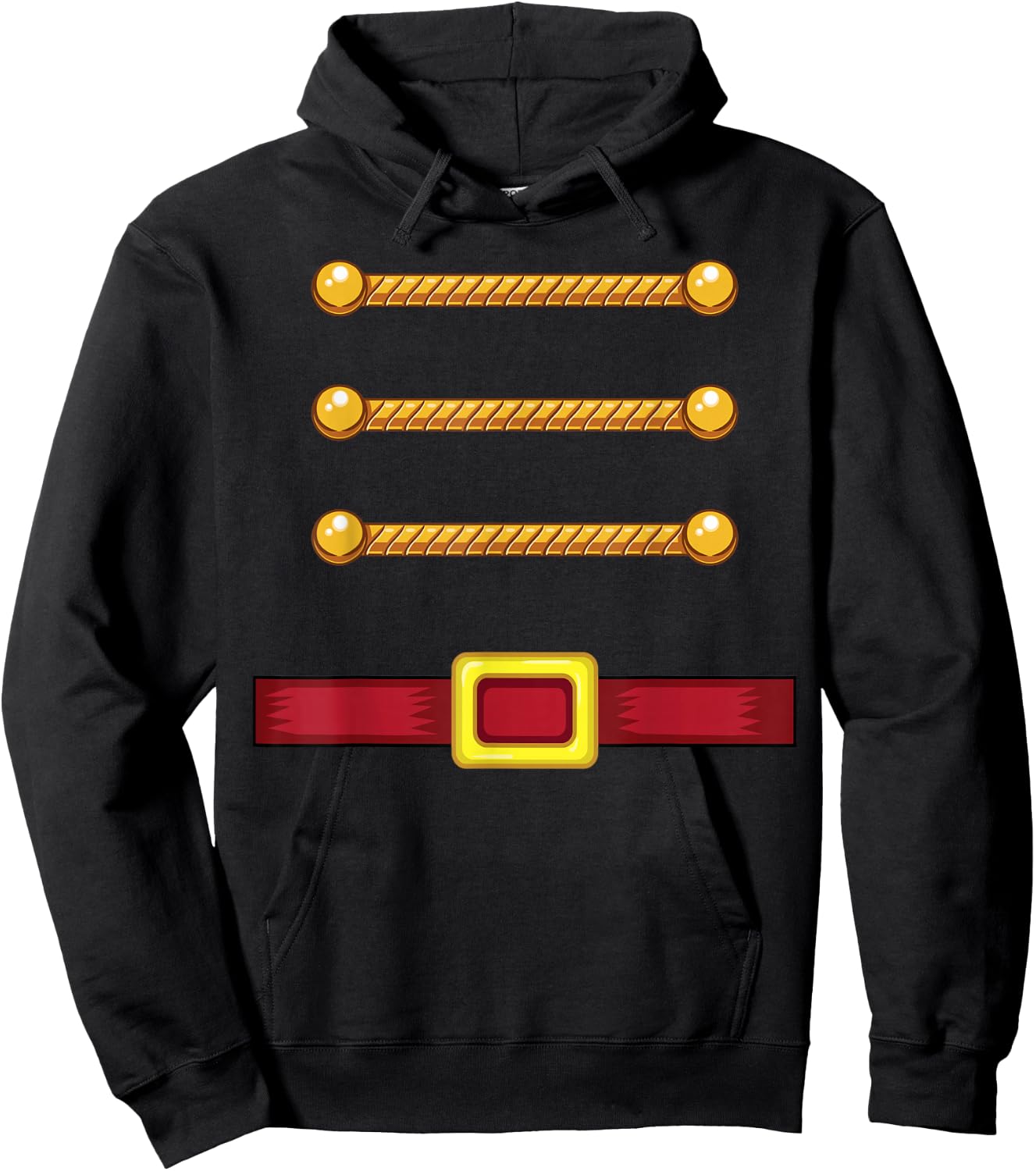Christmas Nutcracker Squad Toy Soldier Costume Xmas Matching Hoodie - Hoodie | Black
