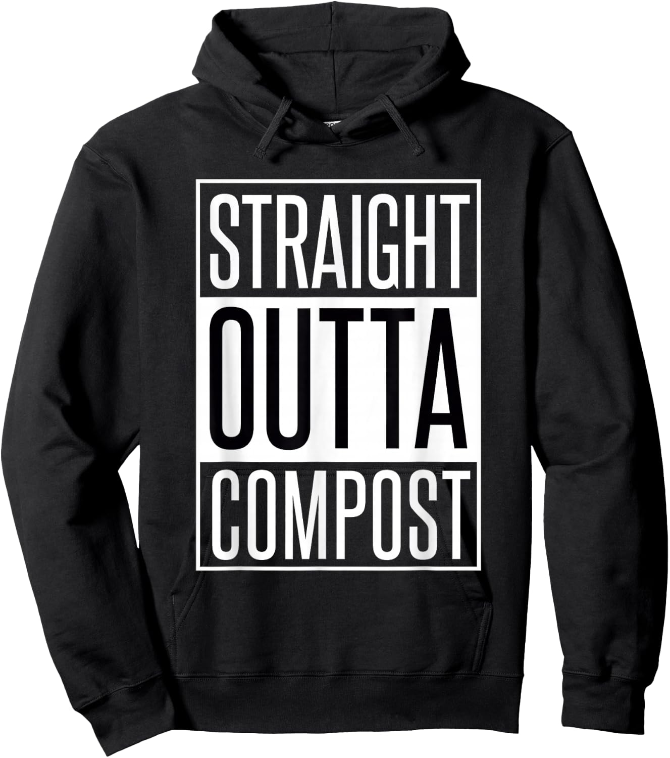 Straight Outta Compost - Funny Gear for Gardening Hoodie - Hoodie | Black
