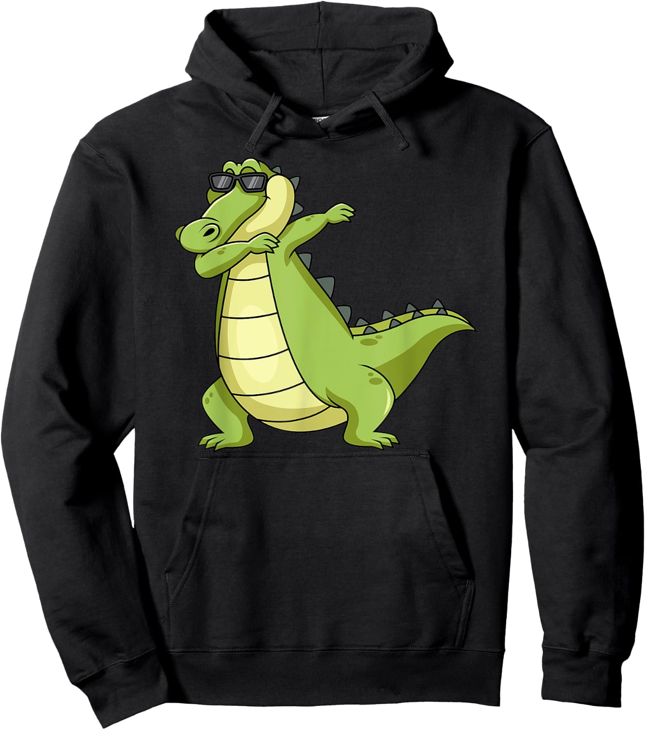 Dabbing Alligator Men Women Kids Gift Hoodie - Hoodie | Black