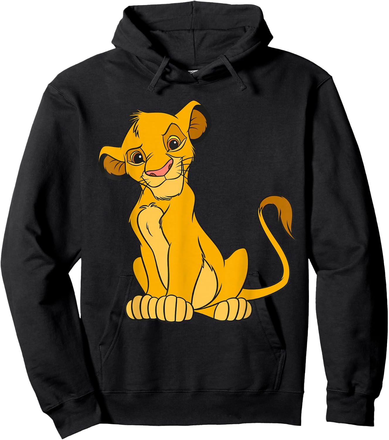 Disney The Lion King Young Simba Sitting Up Hoodie - Hoodie | Black