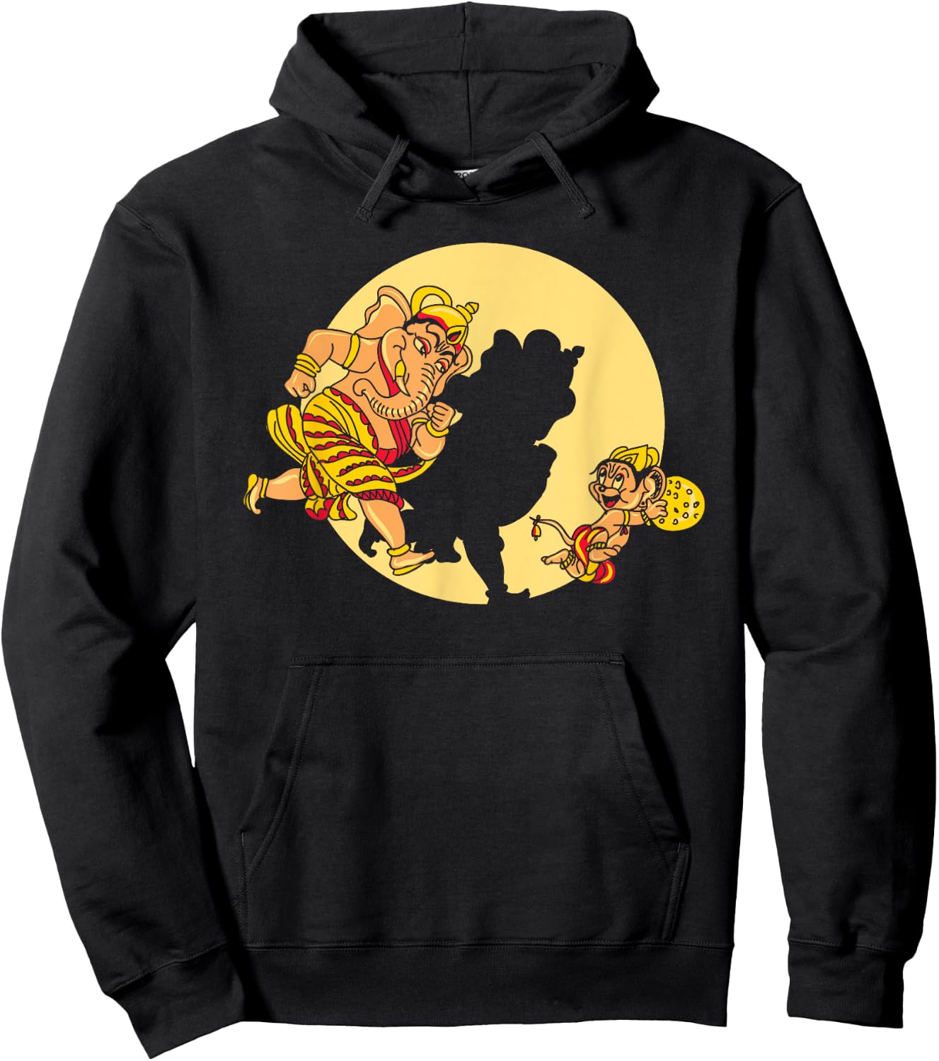 Tintin Ganesha Hoodie - Hoodie | Black