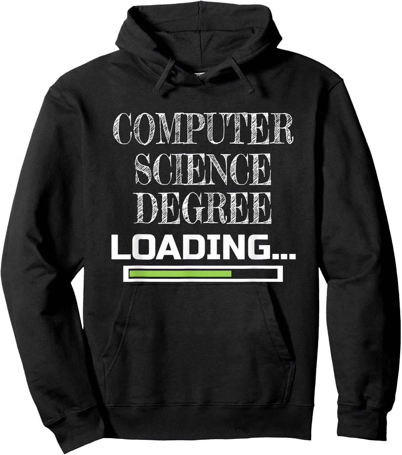 Computer Science Degree Loading CS School Major Hoodie - Hoodie | Black