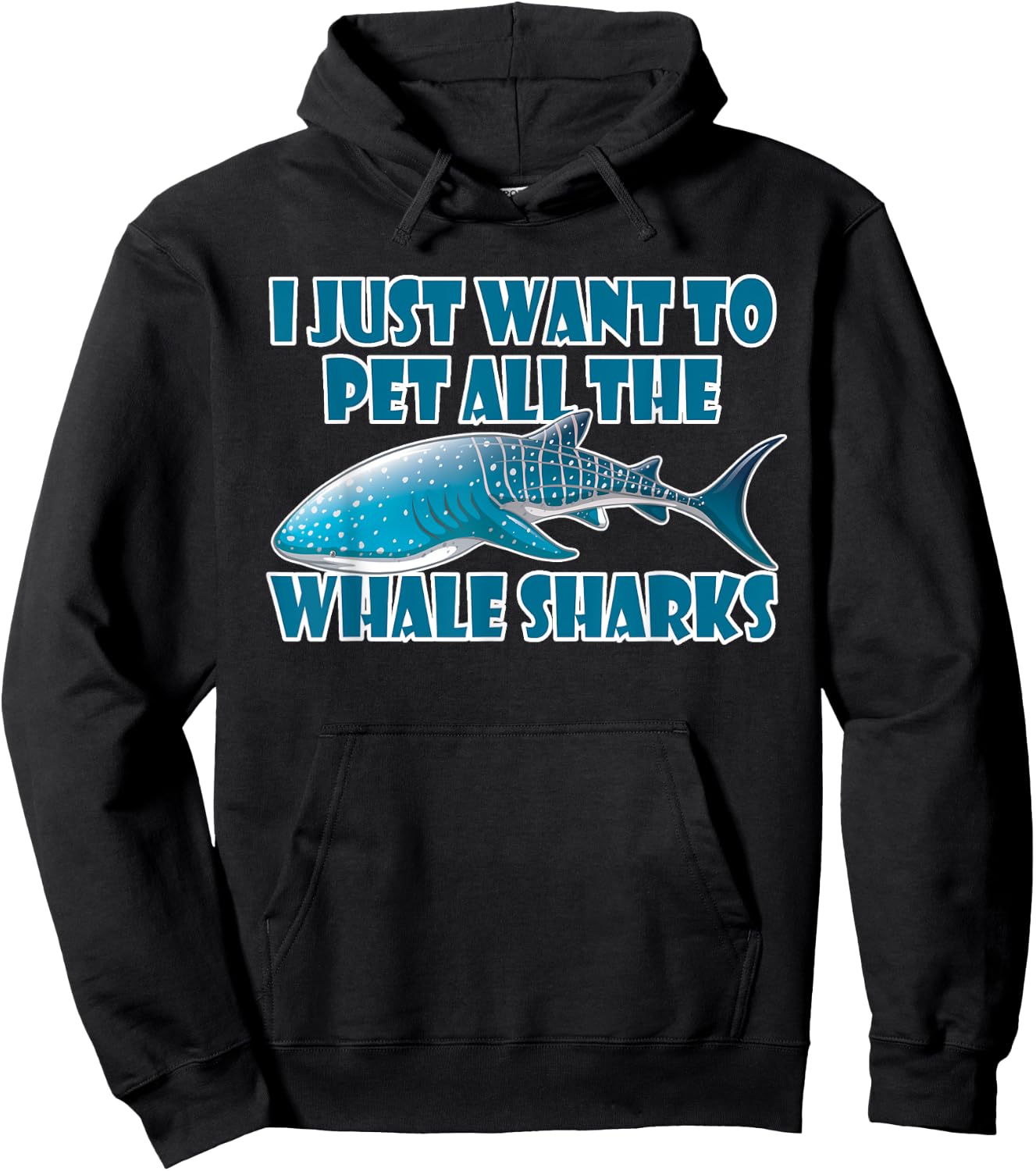 Whale Shark Shirt Sea Animals Gift Hoodie - Hoodie | Black