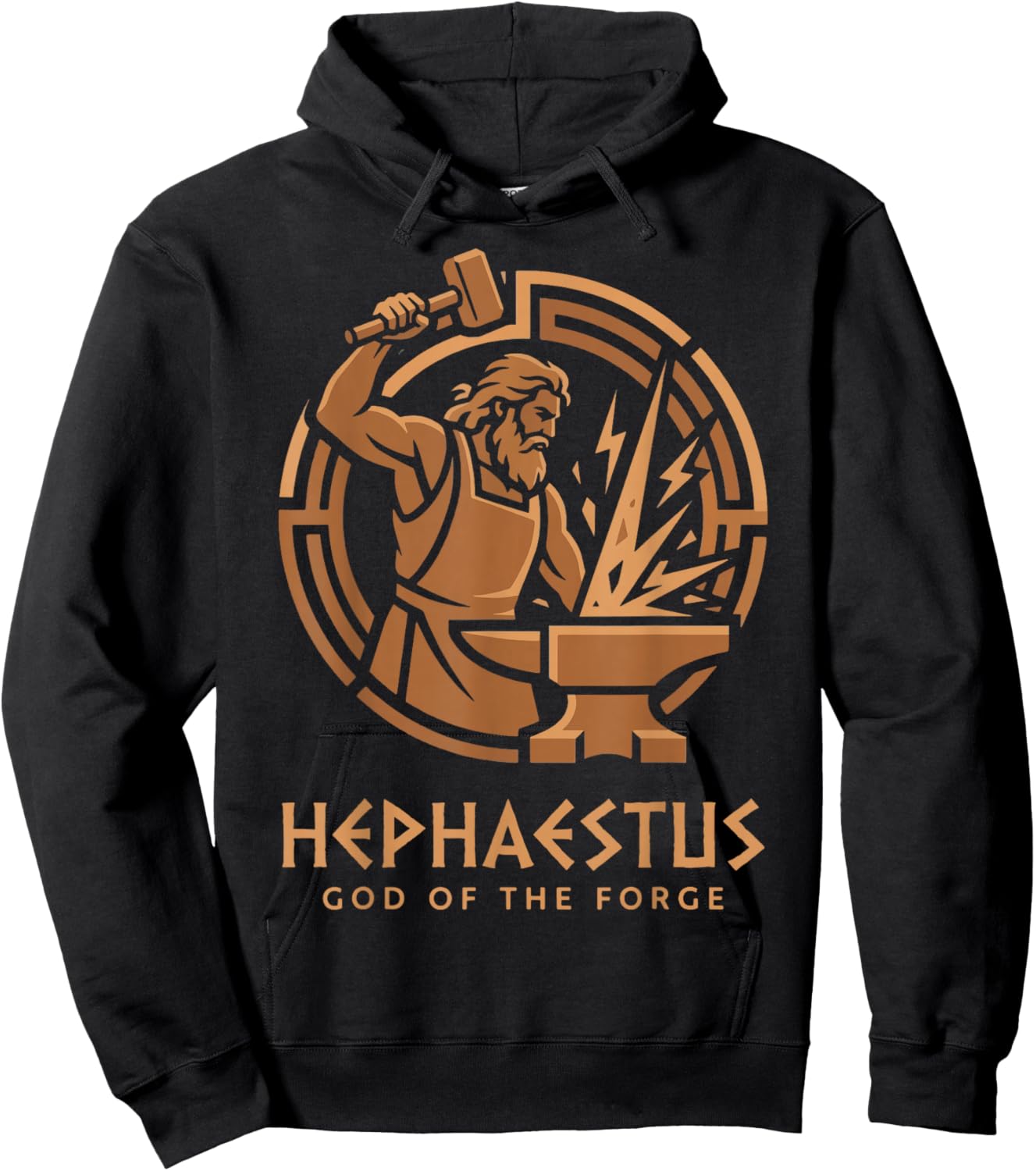Hephaestus God of The Forge Hoodie - Hoodie | Black