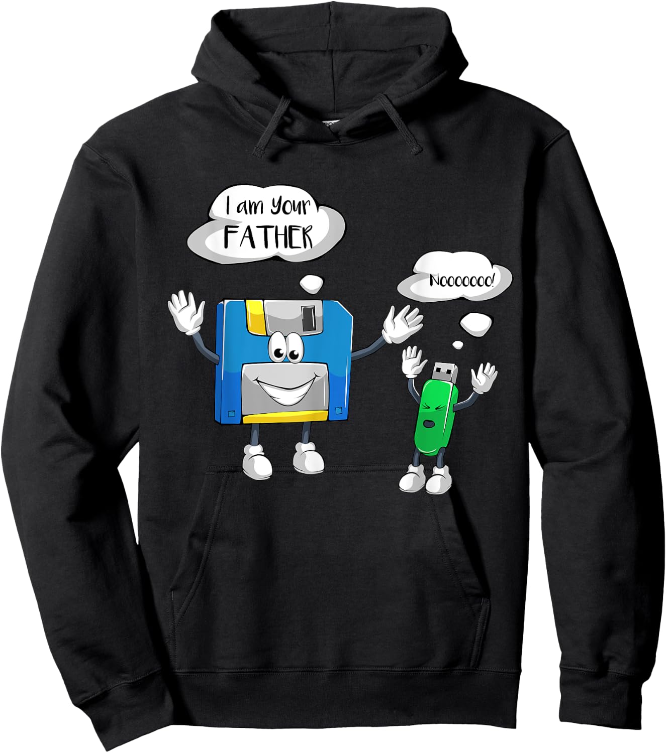 USB Floppy Disk Funny Computer Geek Programmer Gift Hoodie - Hoodie | Black