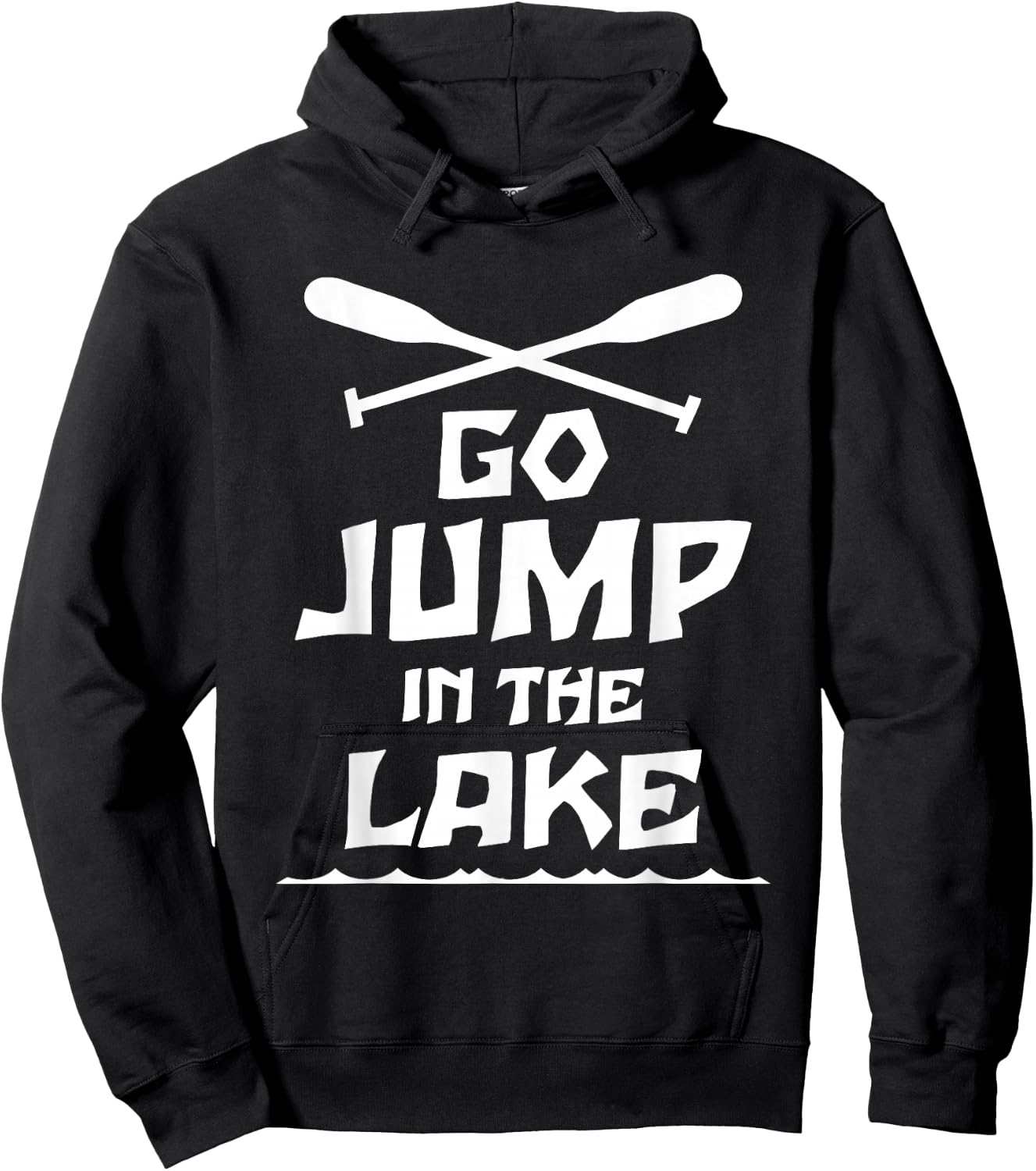Go Jump In The Lake Gift Lake Lovers Hoodie - Hoodie | Black